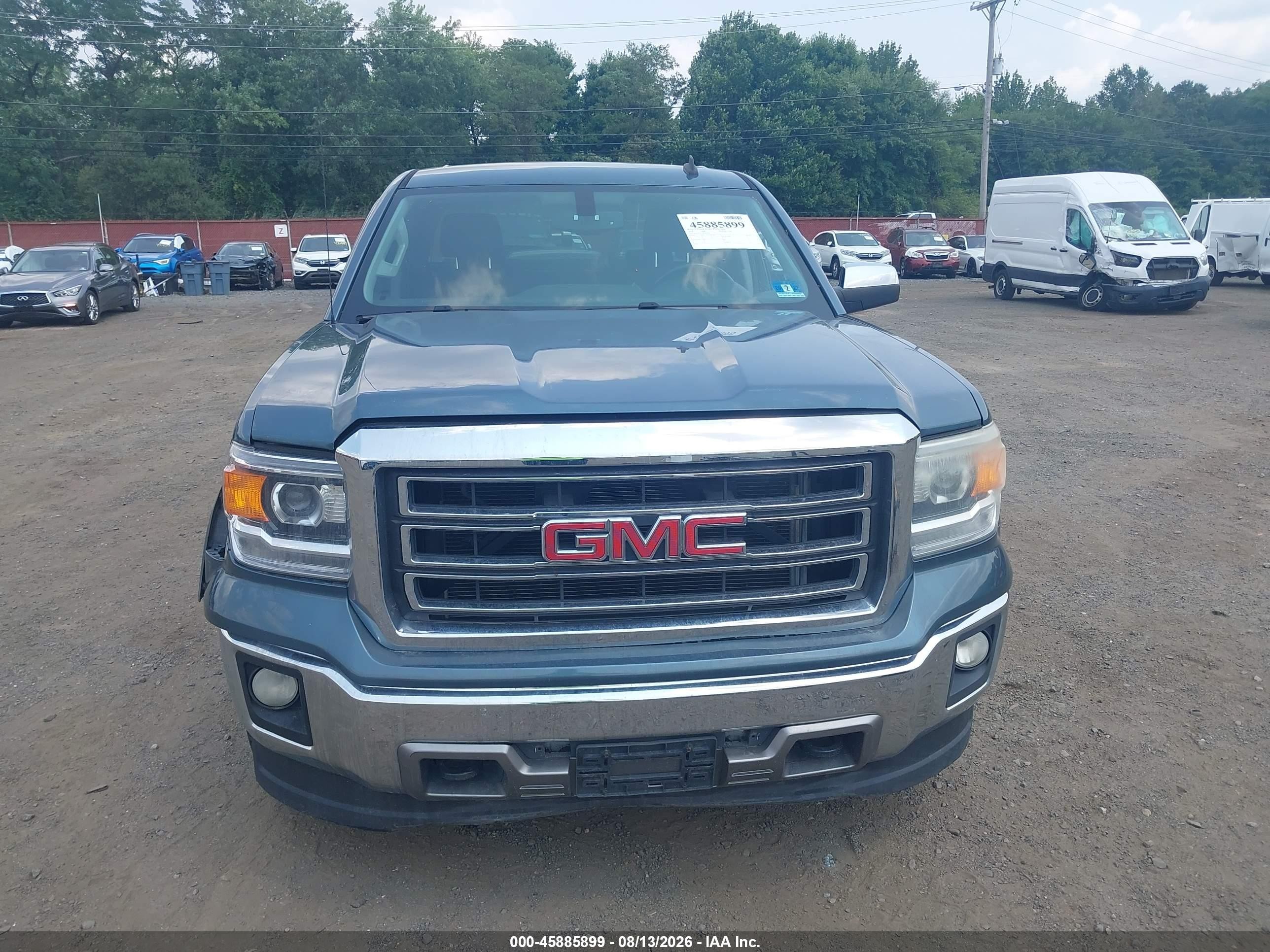 2014 Gmc Sierra 1500 Sle Light Blue vin: 3GTU2UEC7EG202634