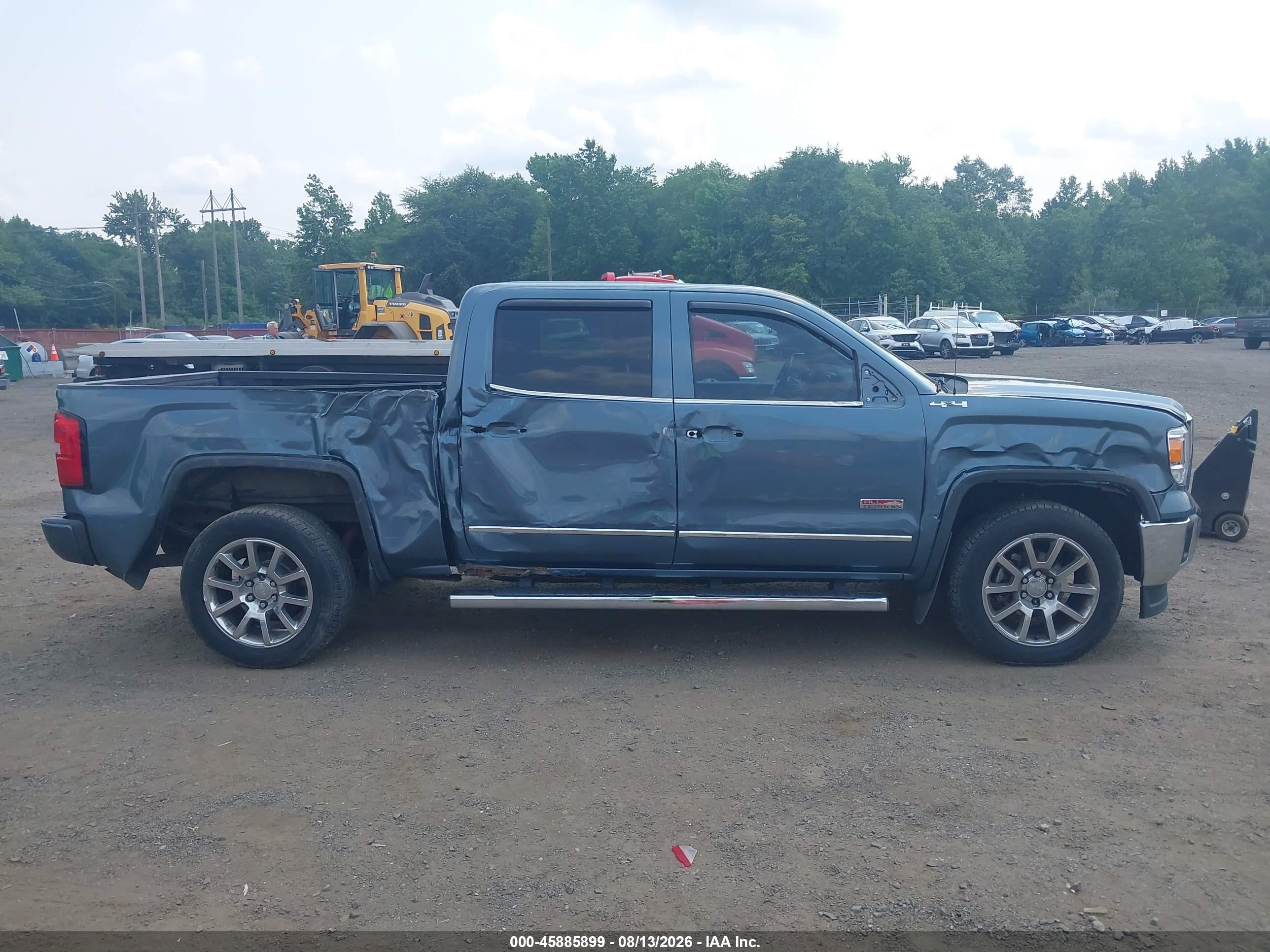 2014 Gmc Sierra 1500 Sle Light Blue vin: 3GTU2UEC7EG202634
