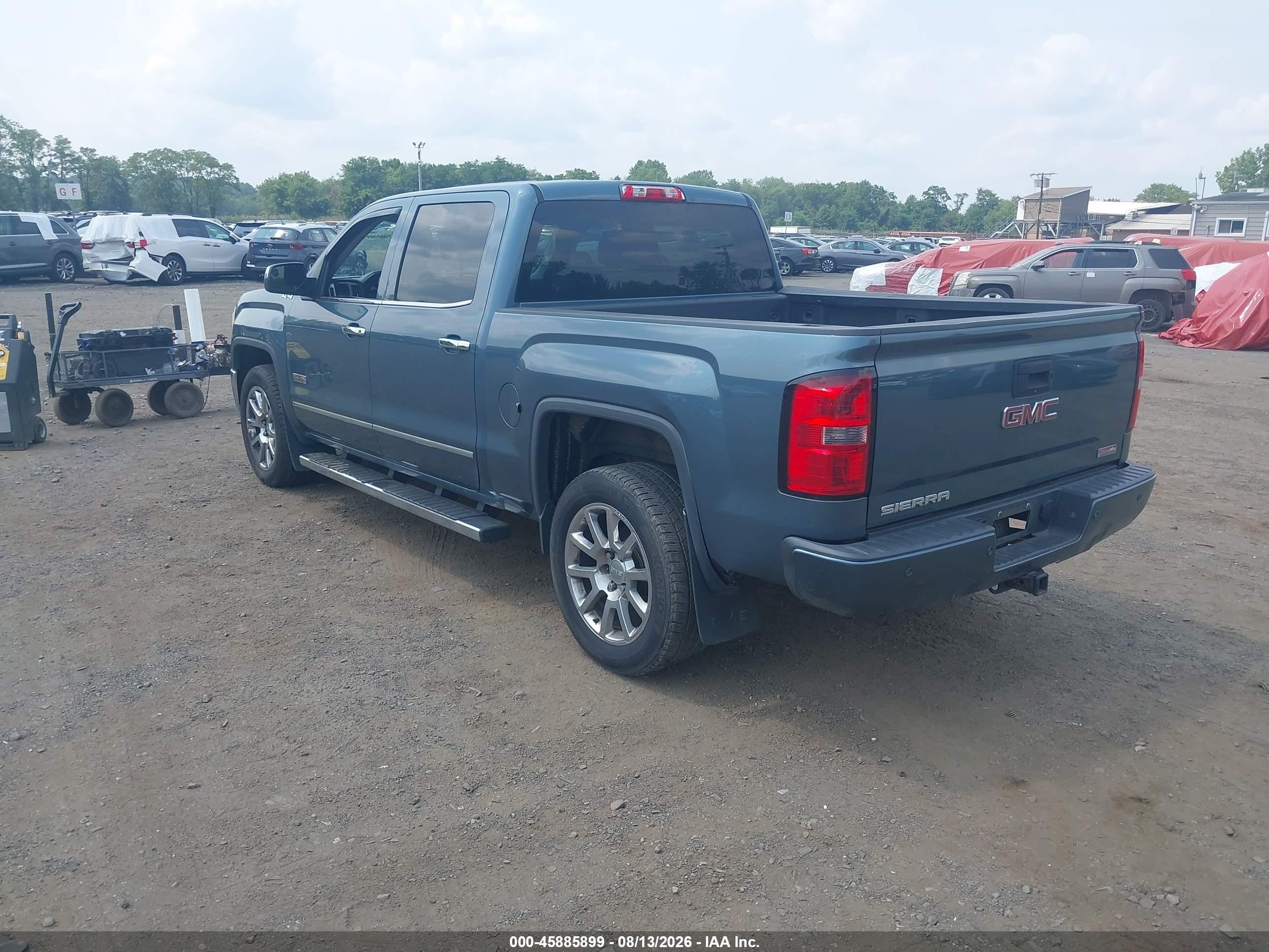 2014 Gmc Sierra 1500 Sle Light Blue vin: 3GTU2UEC7EG202634