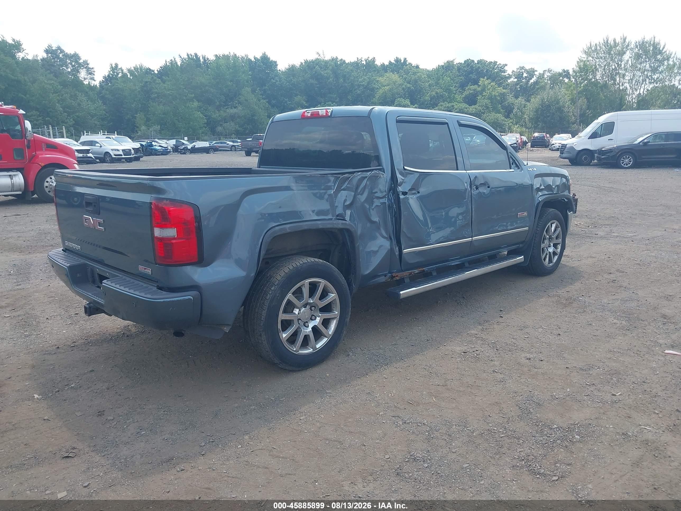 2014 Gmc Sierra 1500 Sle Light Blue vin: 3GTU2UEC7EG202634