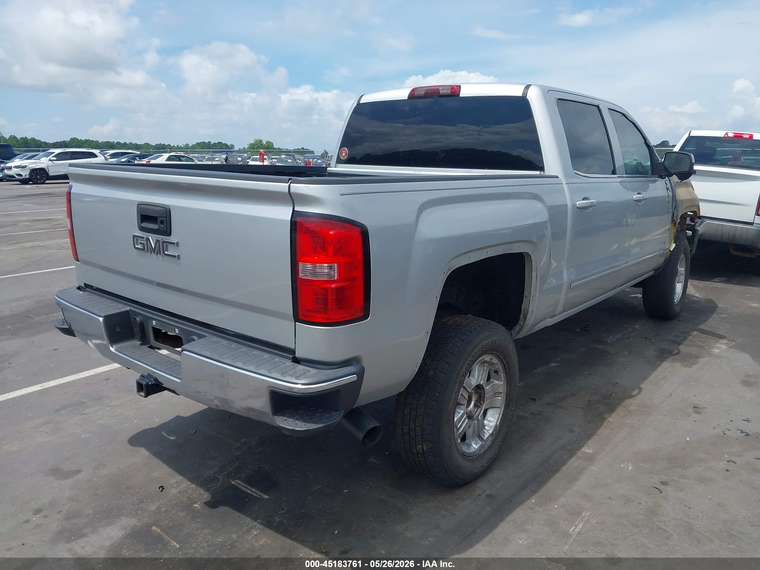 2014 Gmc Sierra 1500 Sle Silver vin: 3GTU2UEC7EG310350