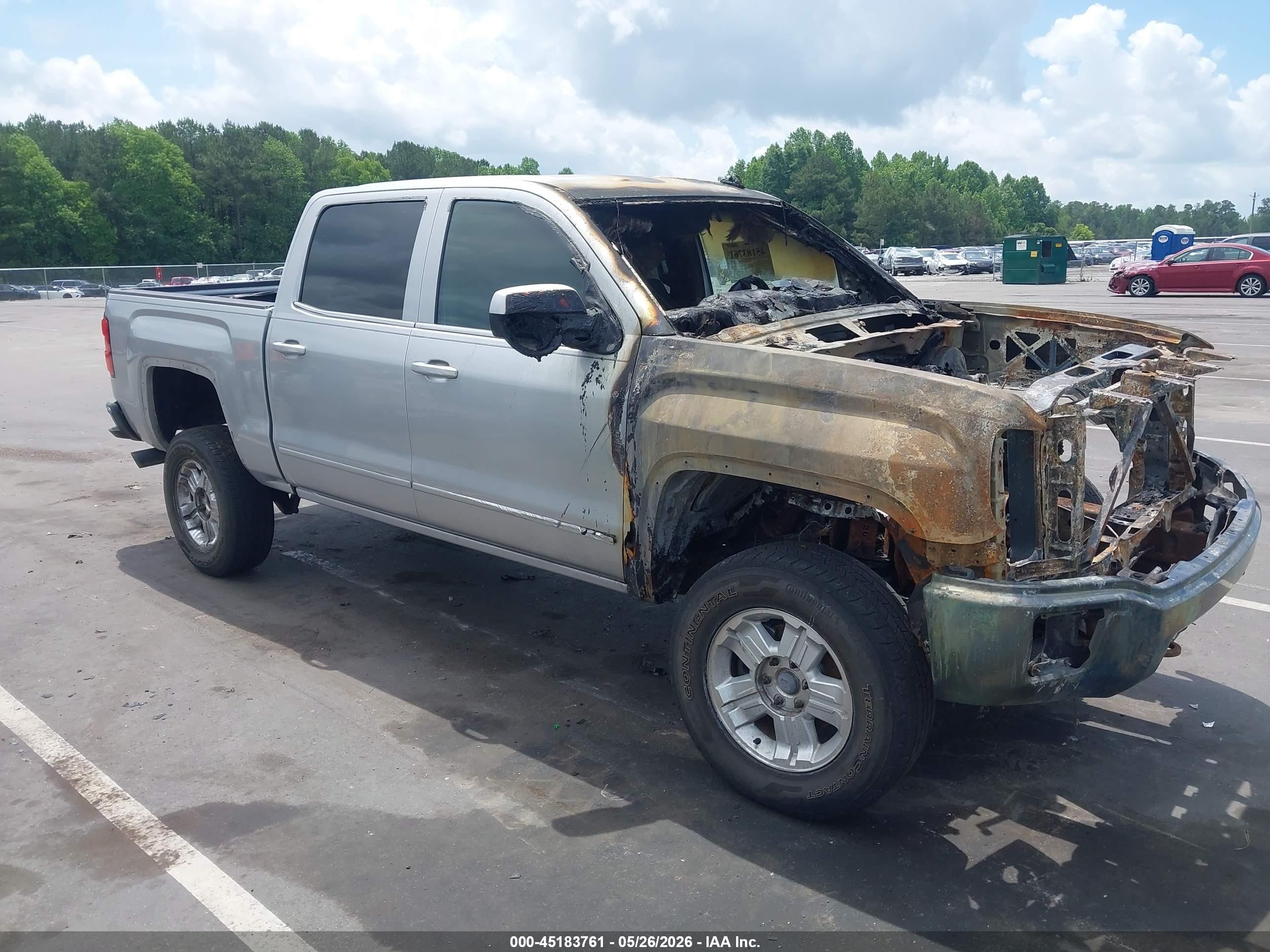 2014 Gmc Sierra 1500 Sle Silver vin: 3GTU2UEC7EG310350