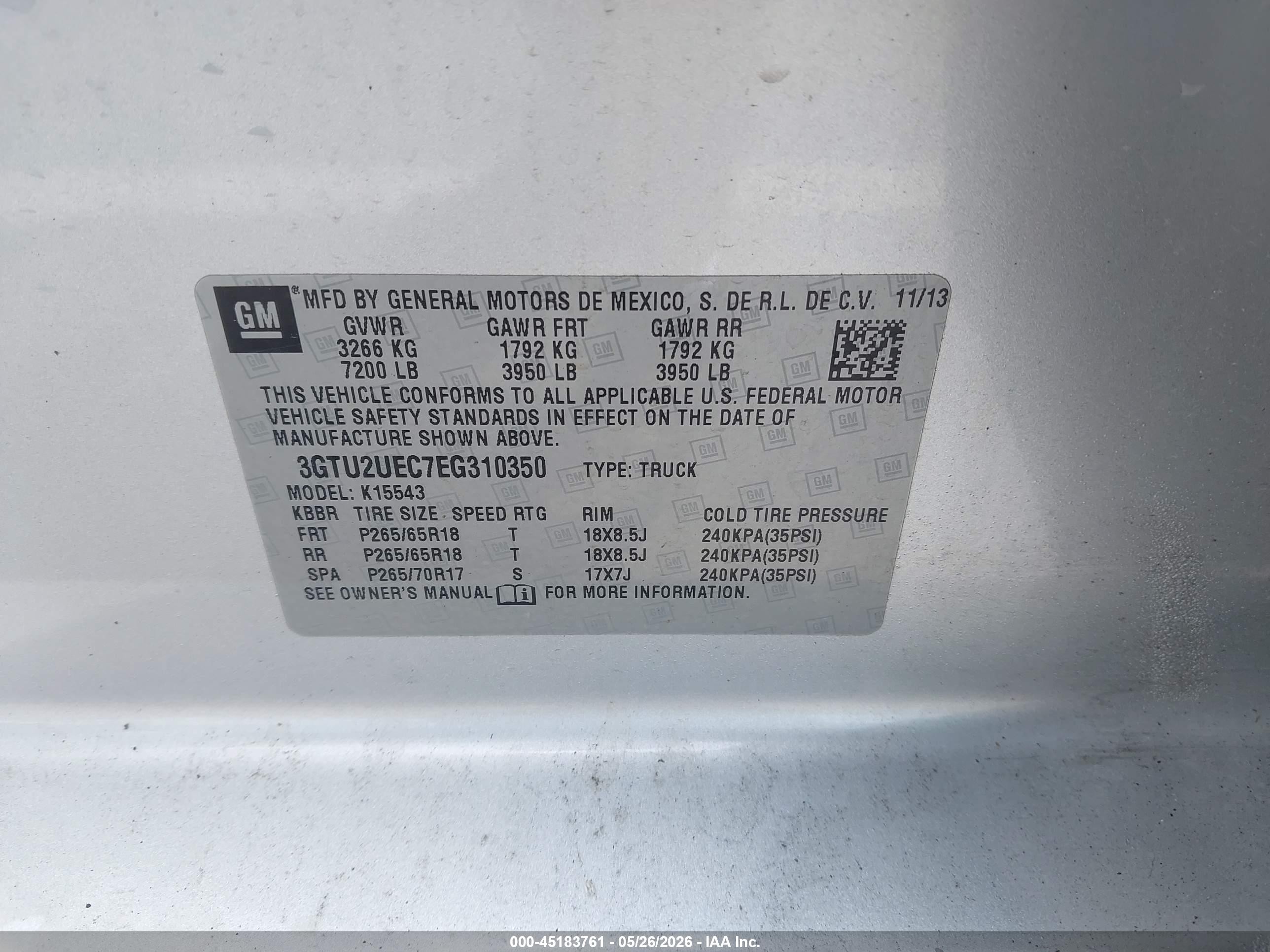 2014 Gmc Sierra 1500 Sle Silver vin: 3GTU2UEC7EG310350