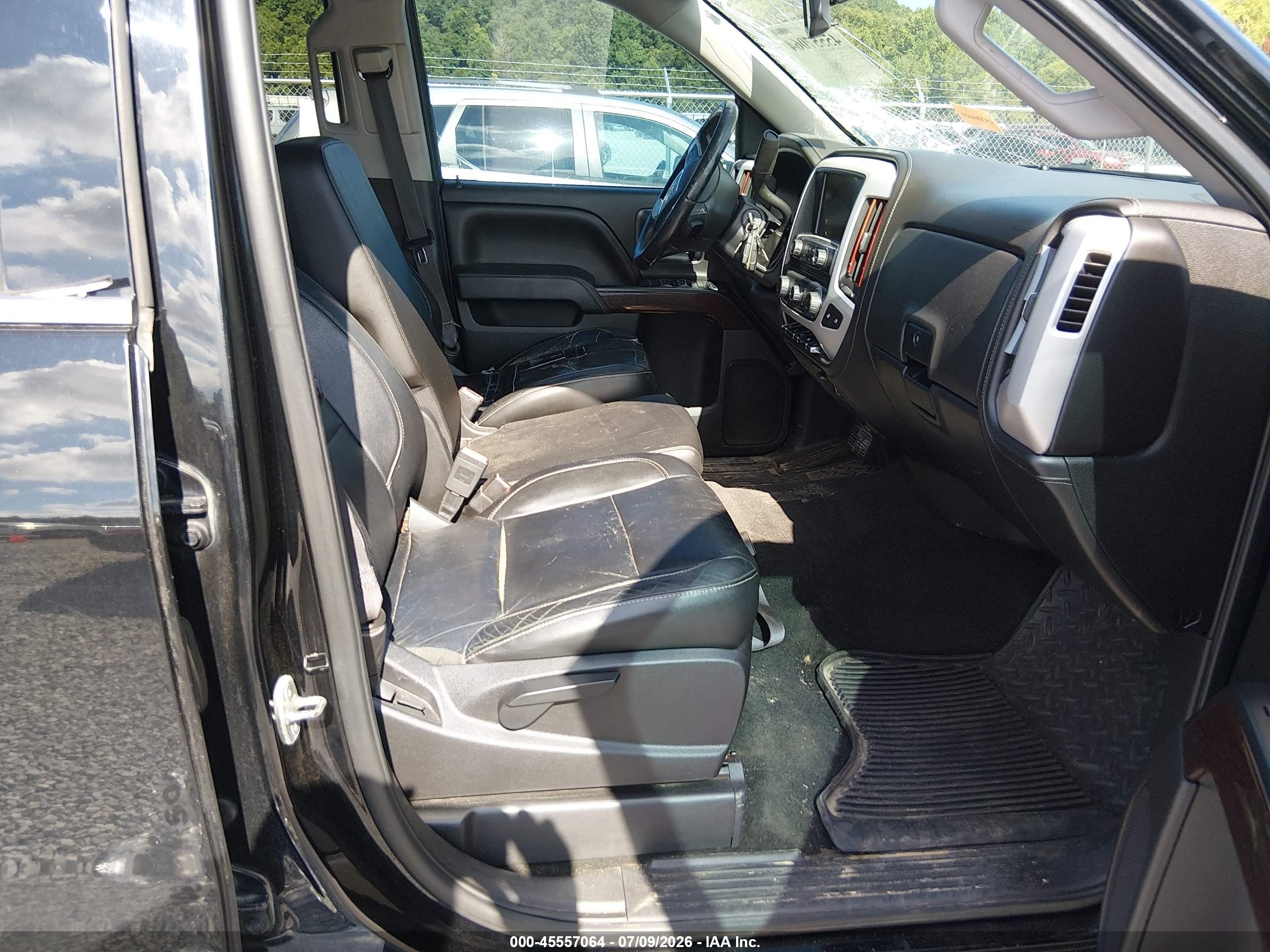 2014 Gmc Sierra 1500 Sle Black vin: 3GTU2UEC7EG333885