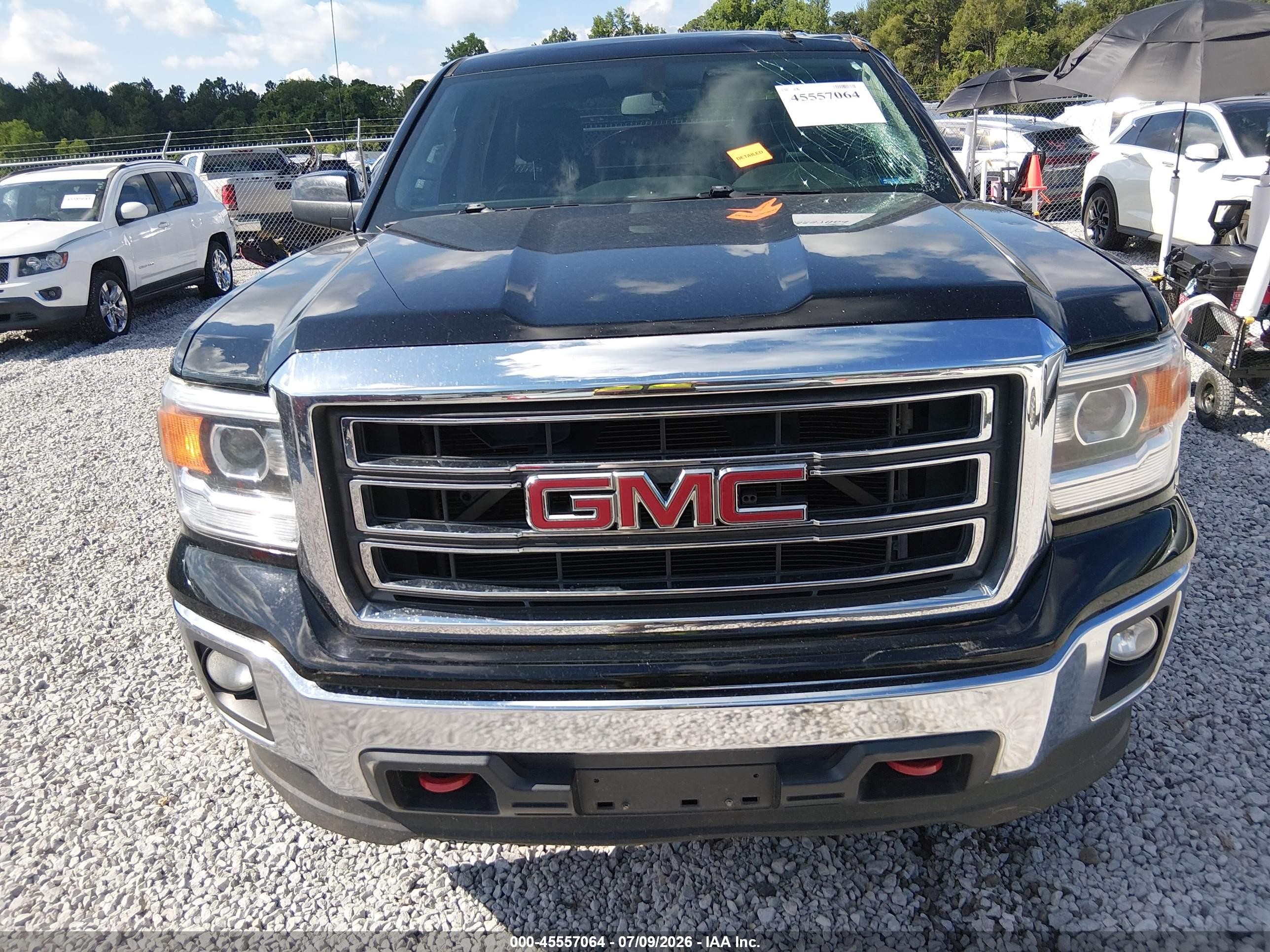 2014 Gmc Sierra 1500 Sle Black vin: 3GTU2UEC7EG333885