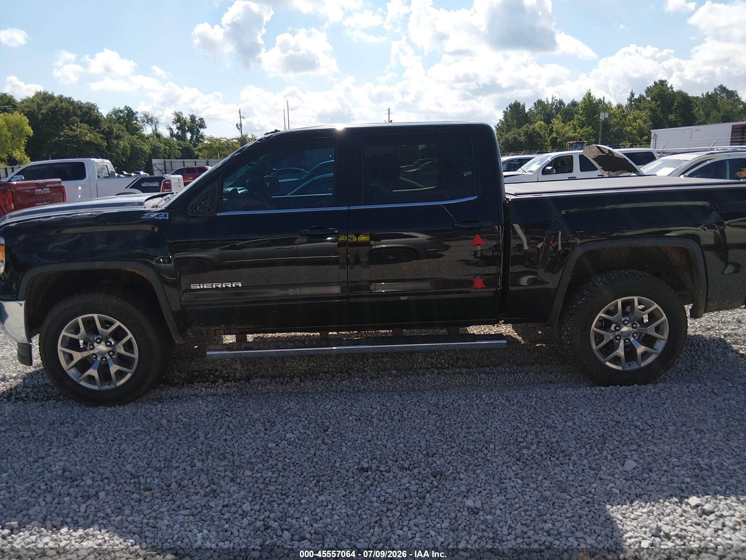 2014 Gmc Sierra 1500 Sle Black vin: 3GTU2UEC7EG333885