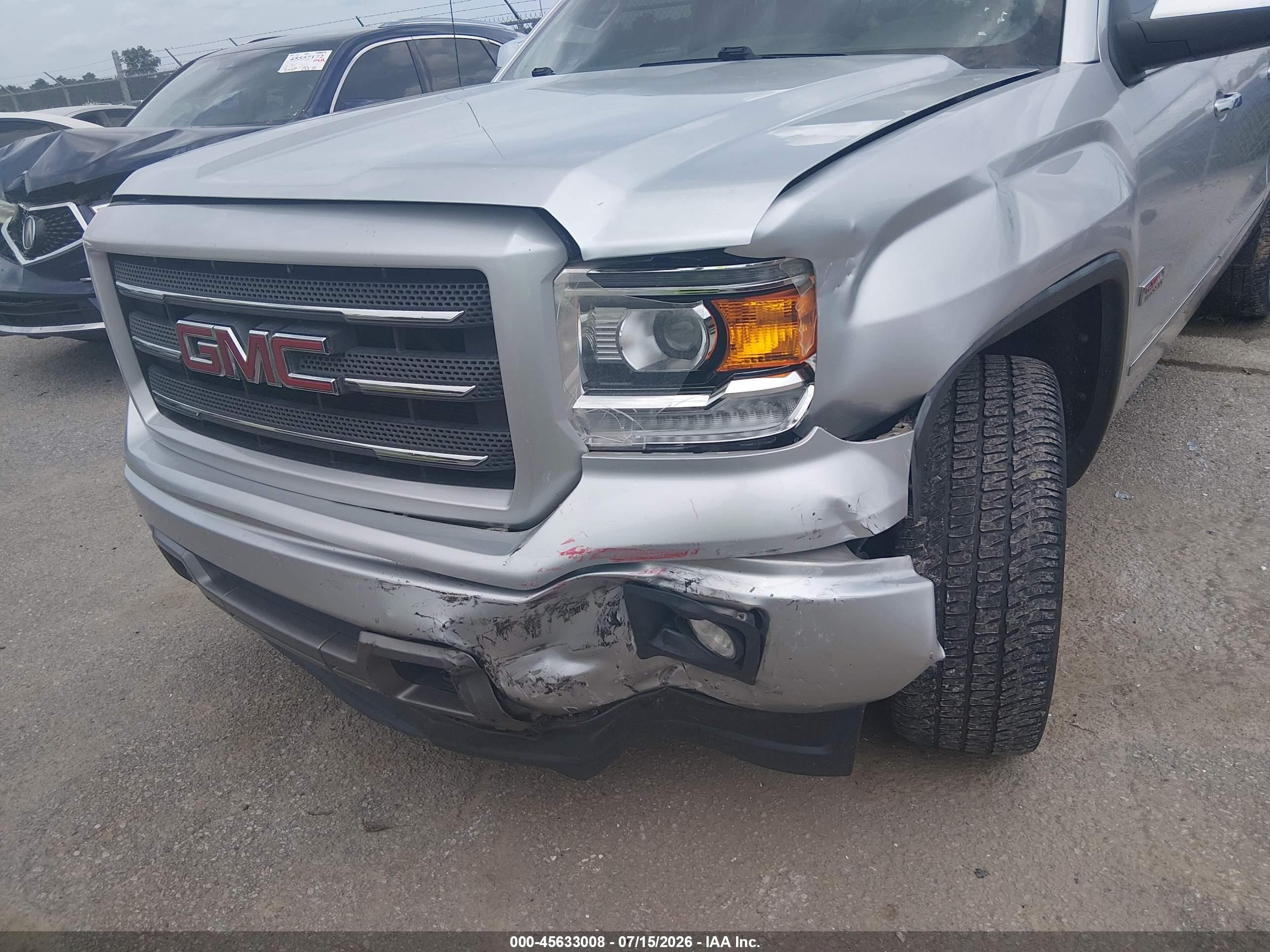 2014 Gmc Sierra 1500 Sle Silver vin: 3GTU2UEC7EG384240