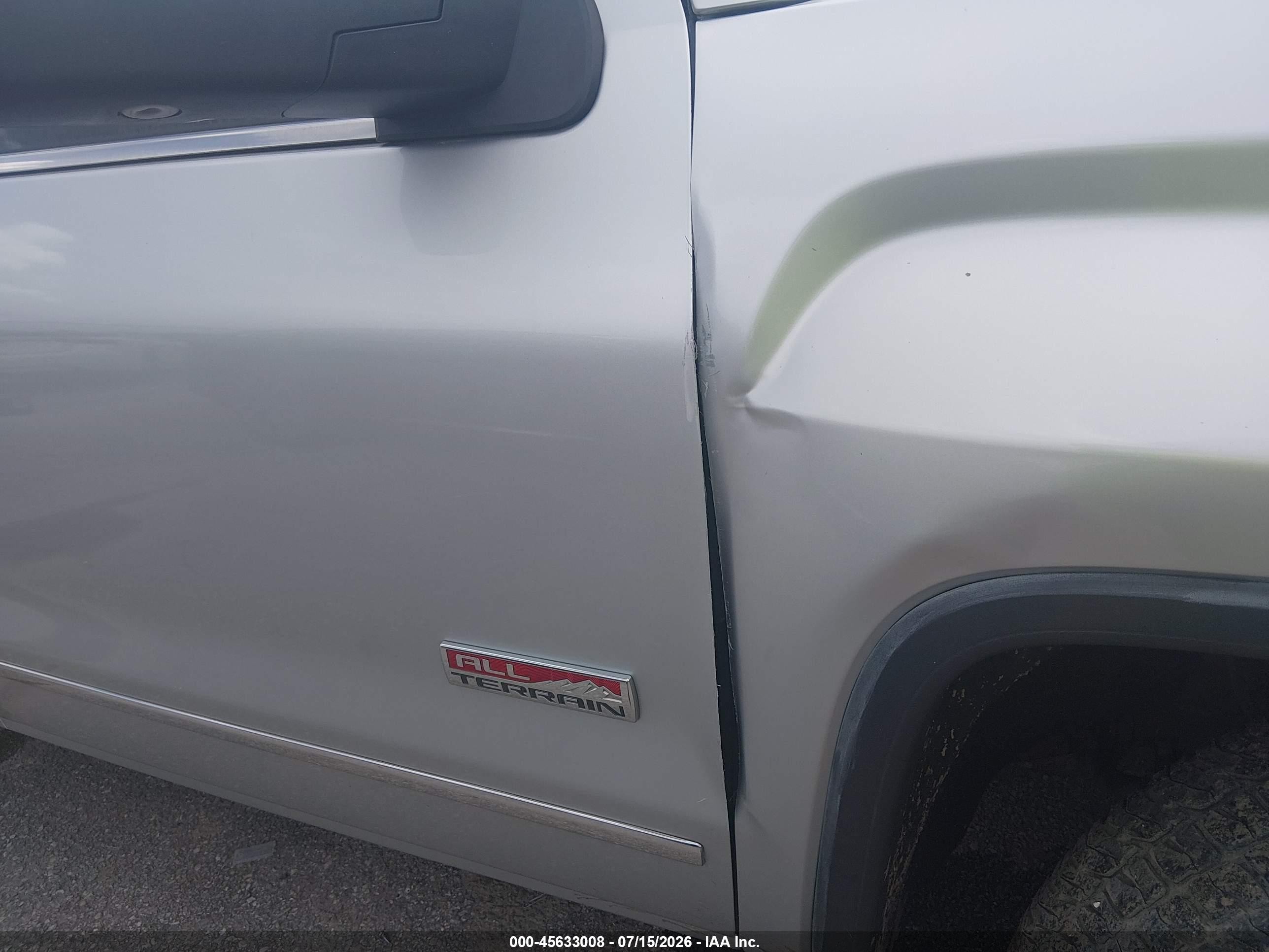 2014 Gmc Sierra 1500 Sle Silver vin: 3GTU2UEC7EG384240