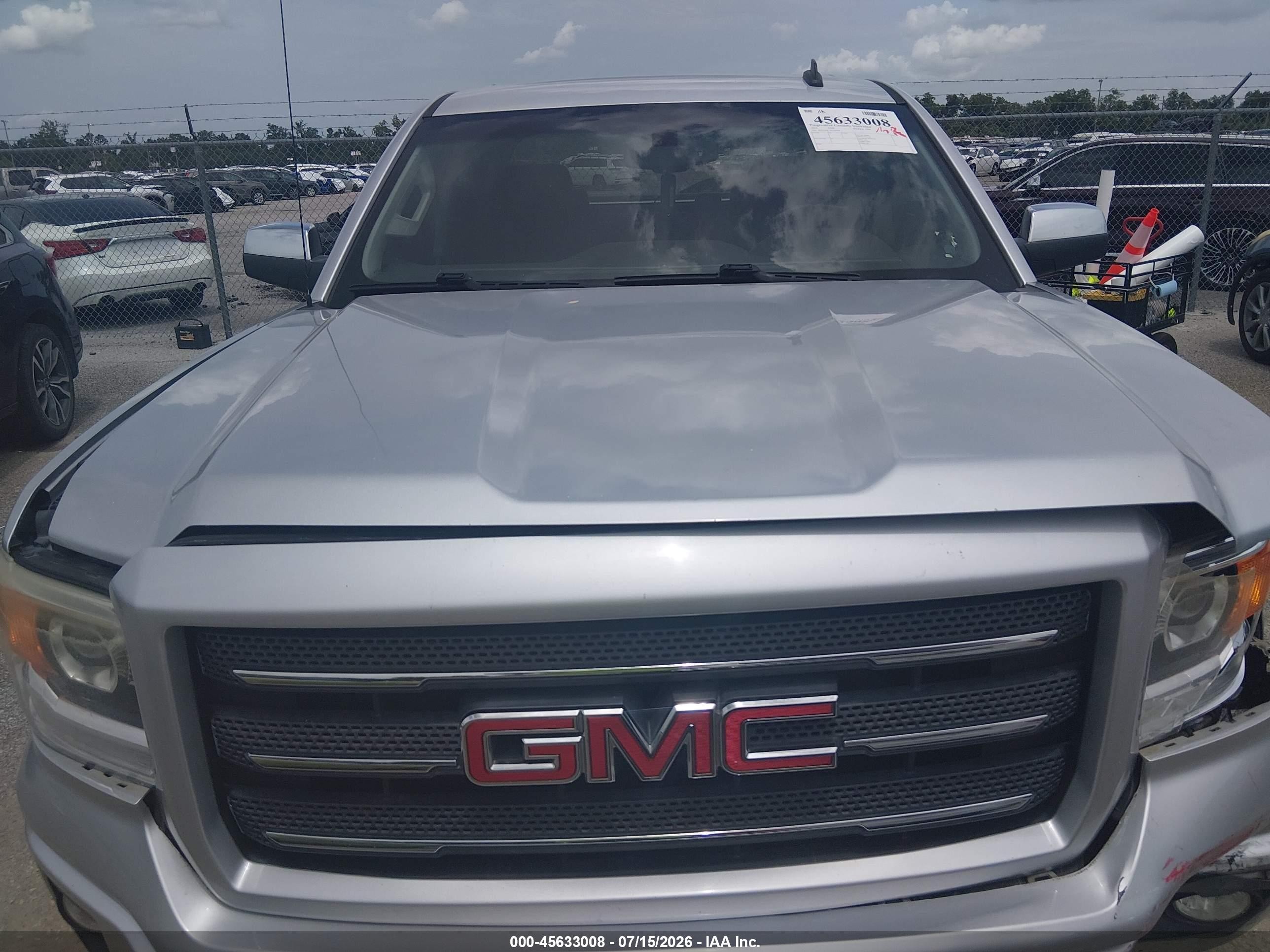 2014 Gmc Sierra 1500 Sle Silver vin: 3GTU2UEC7EG384240