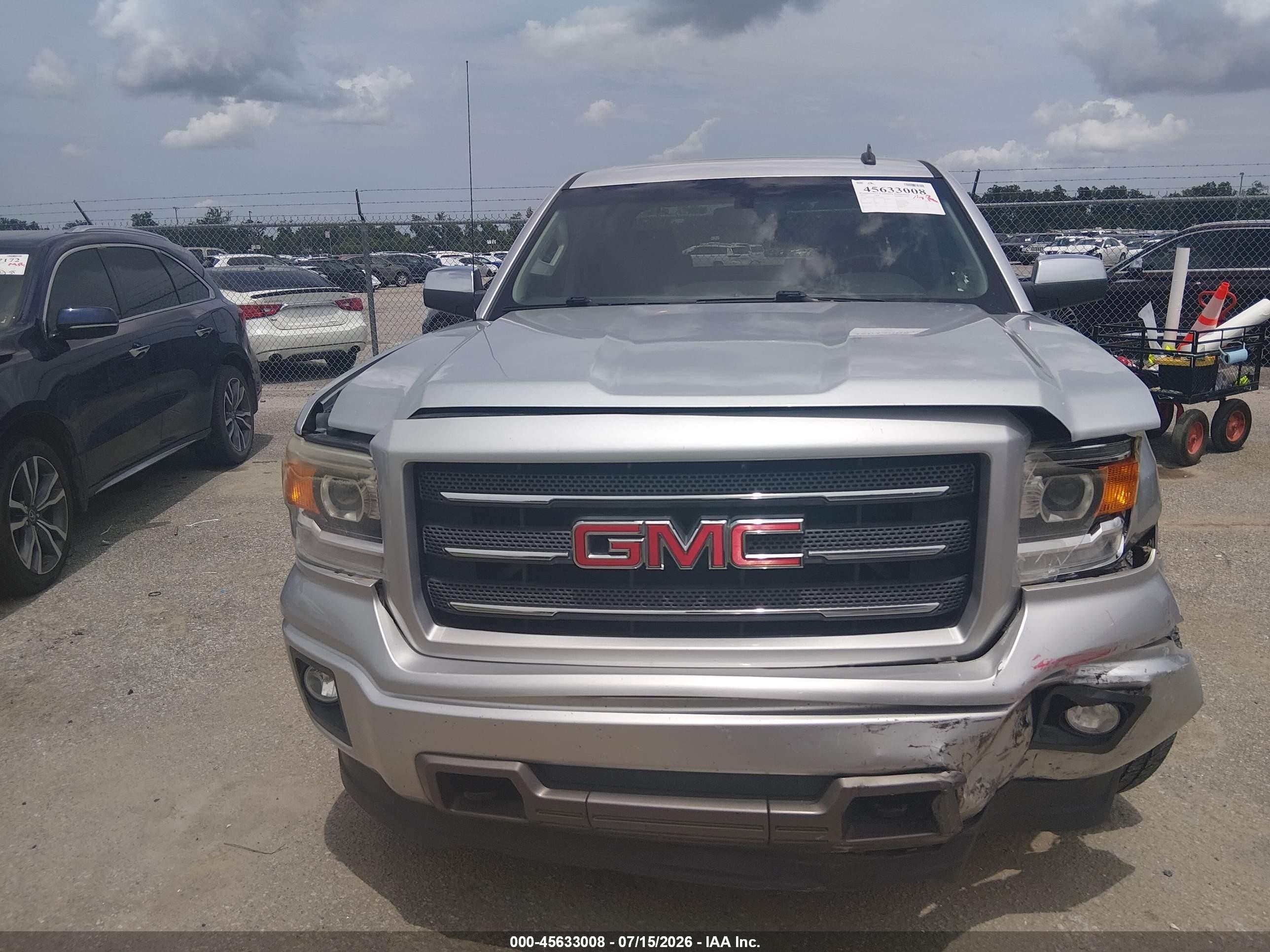 2014 Gmc Sierra 1500 Sle Silver vin: 3GTU2UEC7EG384240