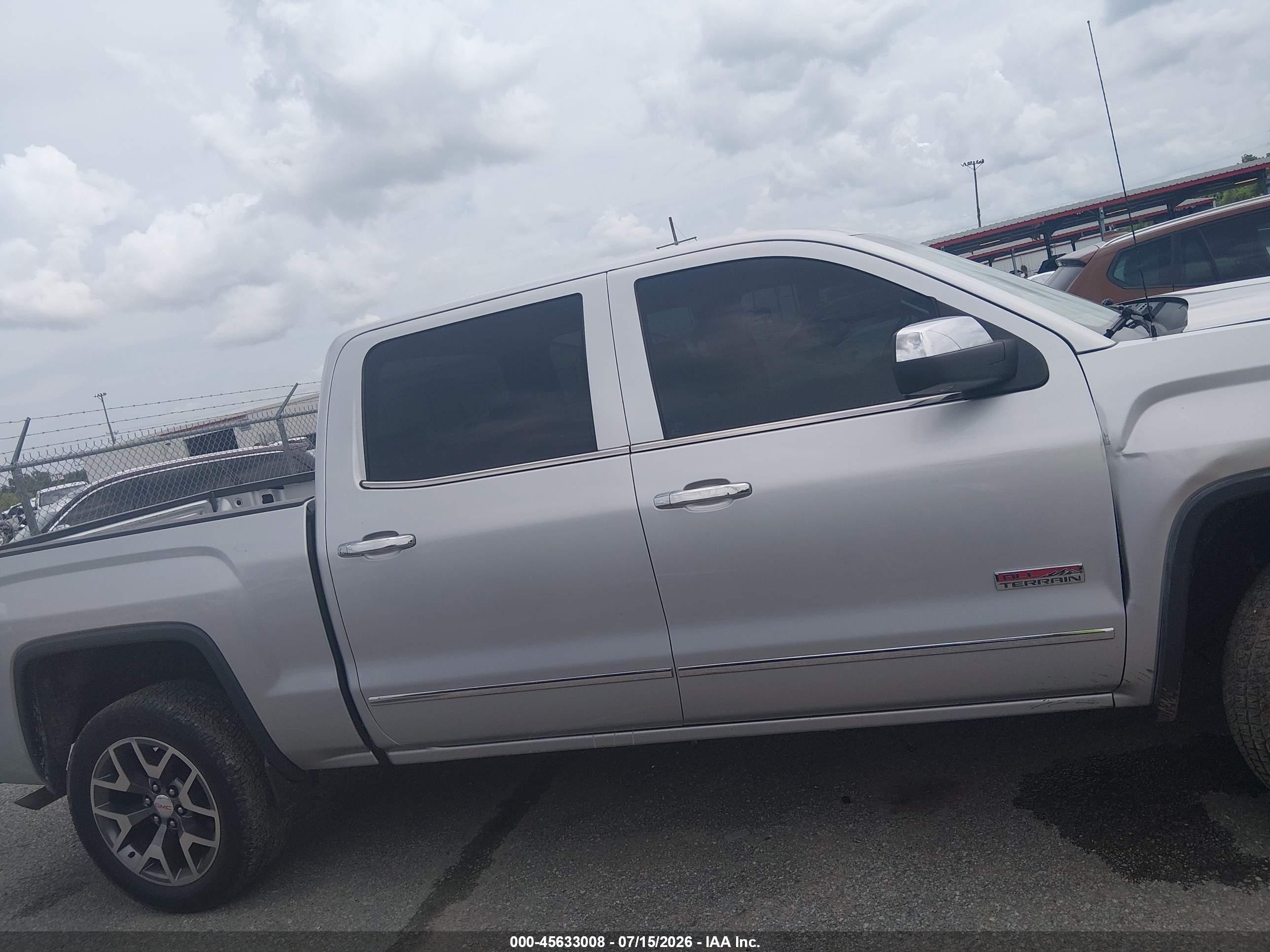 2014 Gmc Sierra 1500 Sle Silver vin: 3GTU2UEC7EG384240