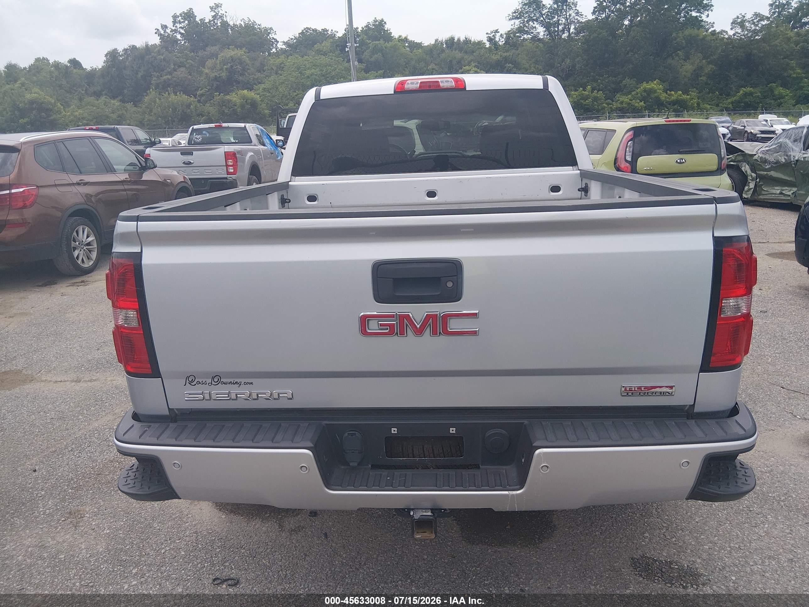 2014 Gmc Sierra 1500 Sle Silver vin: 3GTU2UEC7EG384240