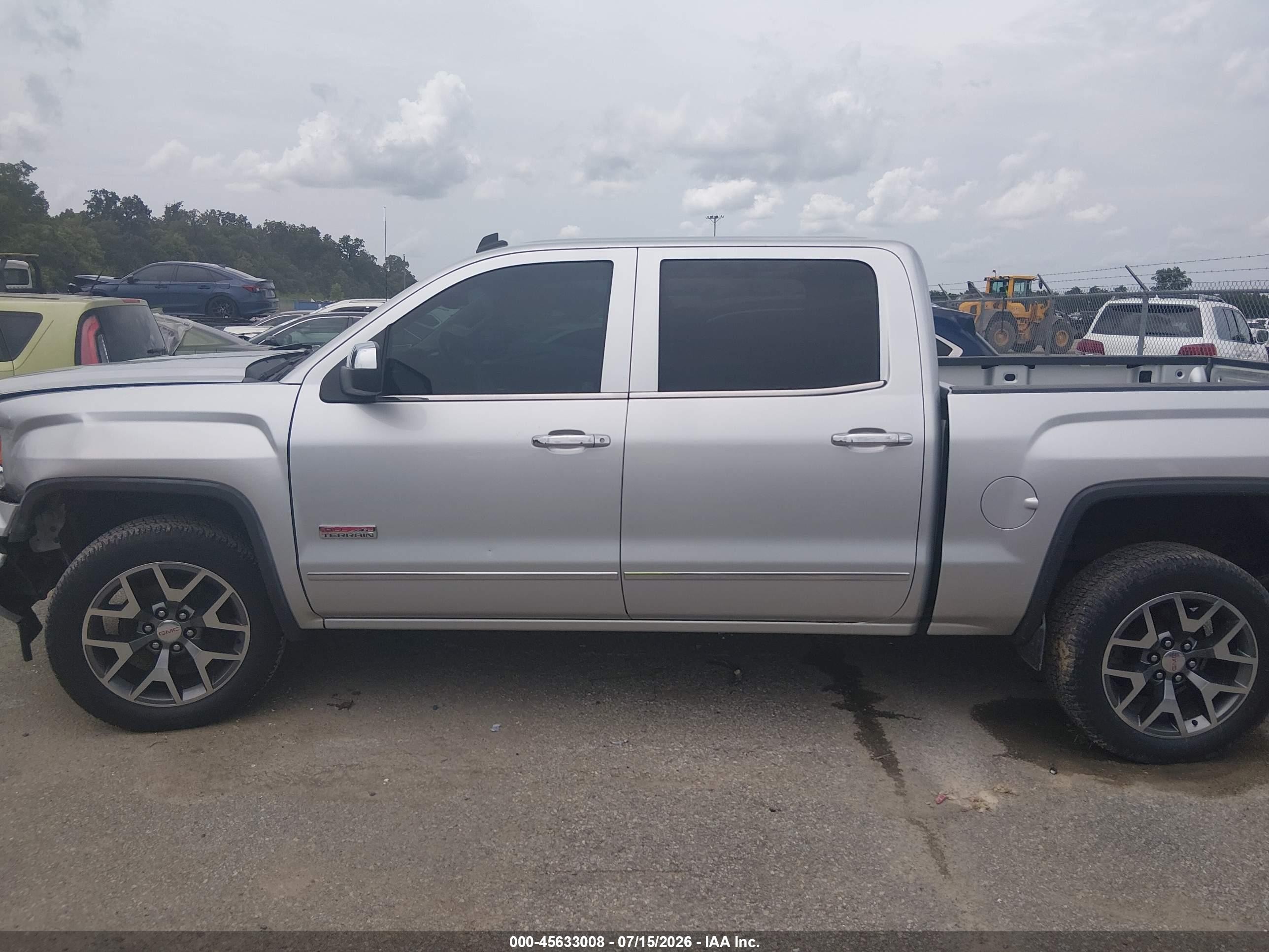 2014 Gmc Sierra 1500 Sle Silver vin: 3GTU2UEC7EG384240