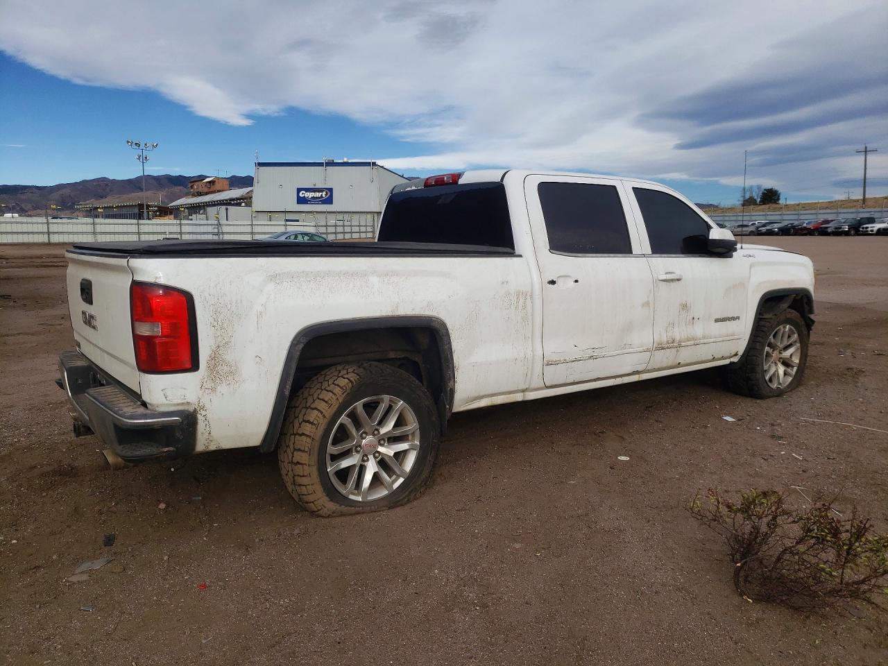 2014 Gmc Seirra1500 White vin: 3GTU2UEC7EG436207