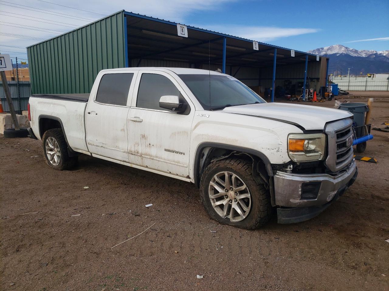 2014 Gmc Seirra1500 White vin: 3GTU2UEC7EG436207