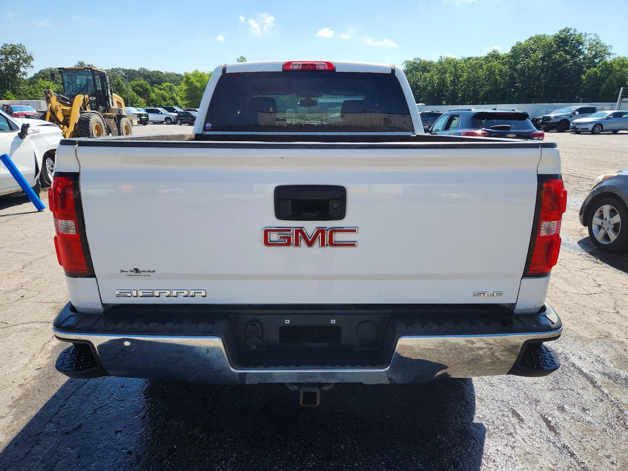 2014 Gmc Sierra K1500 Sle White vin: 3GTU2UEC7EG438099