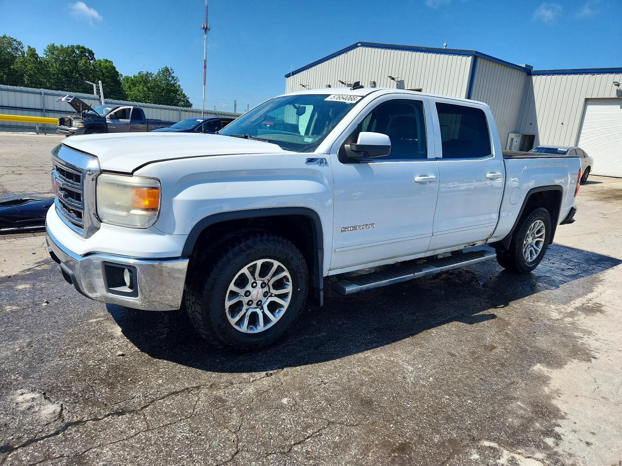 2014 Gmc Sierra K1500 Sle White vin: 3GTU2UEC7EG438099