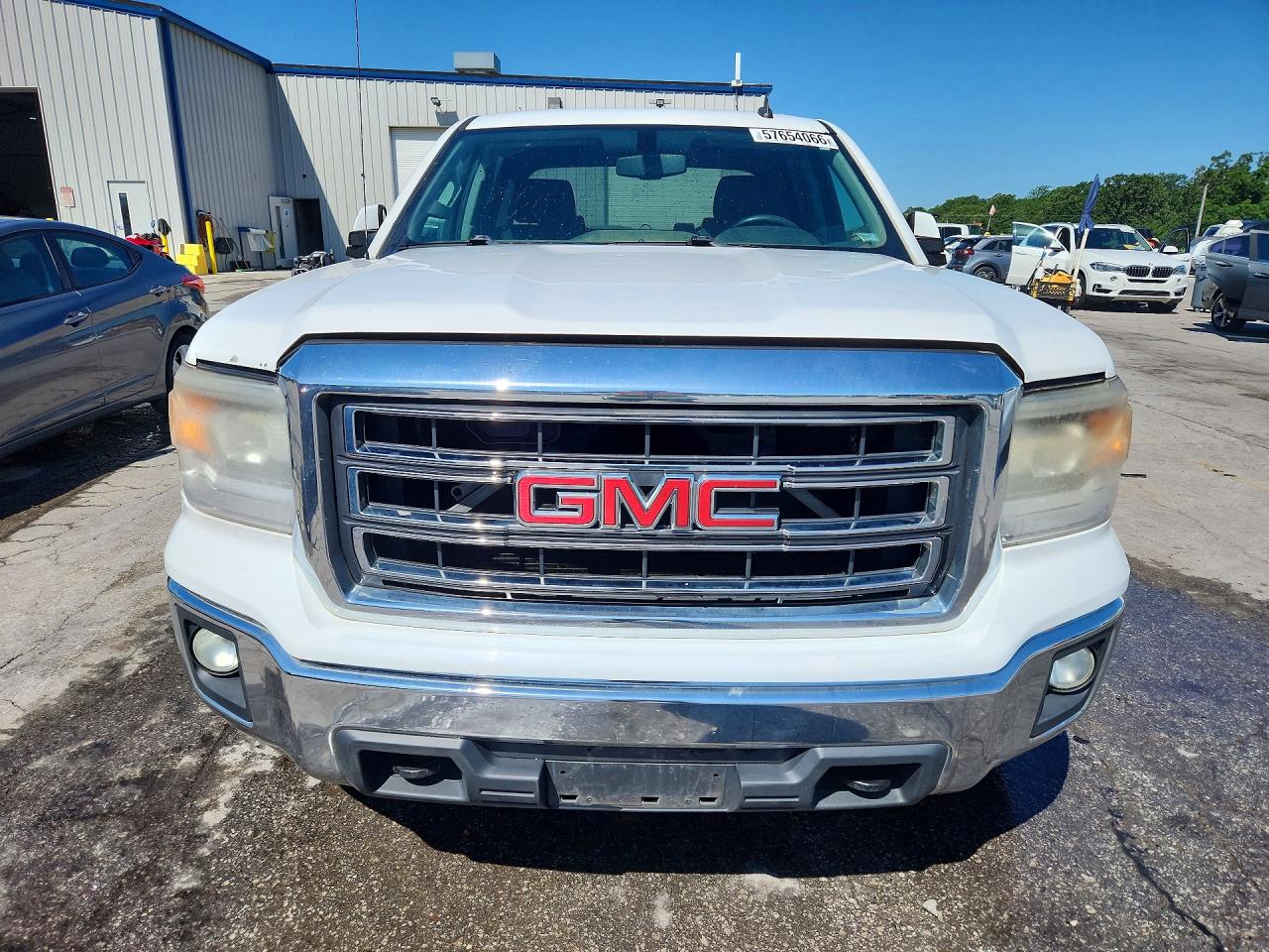 2014 Gmc Sierra K1500 Sle White vin: 3GTU2UEC7EG438099