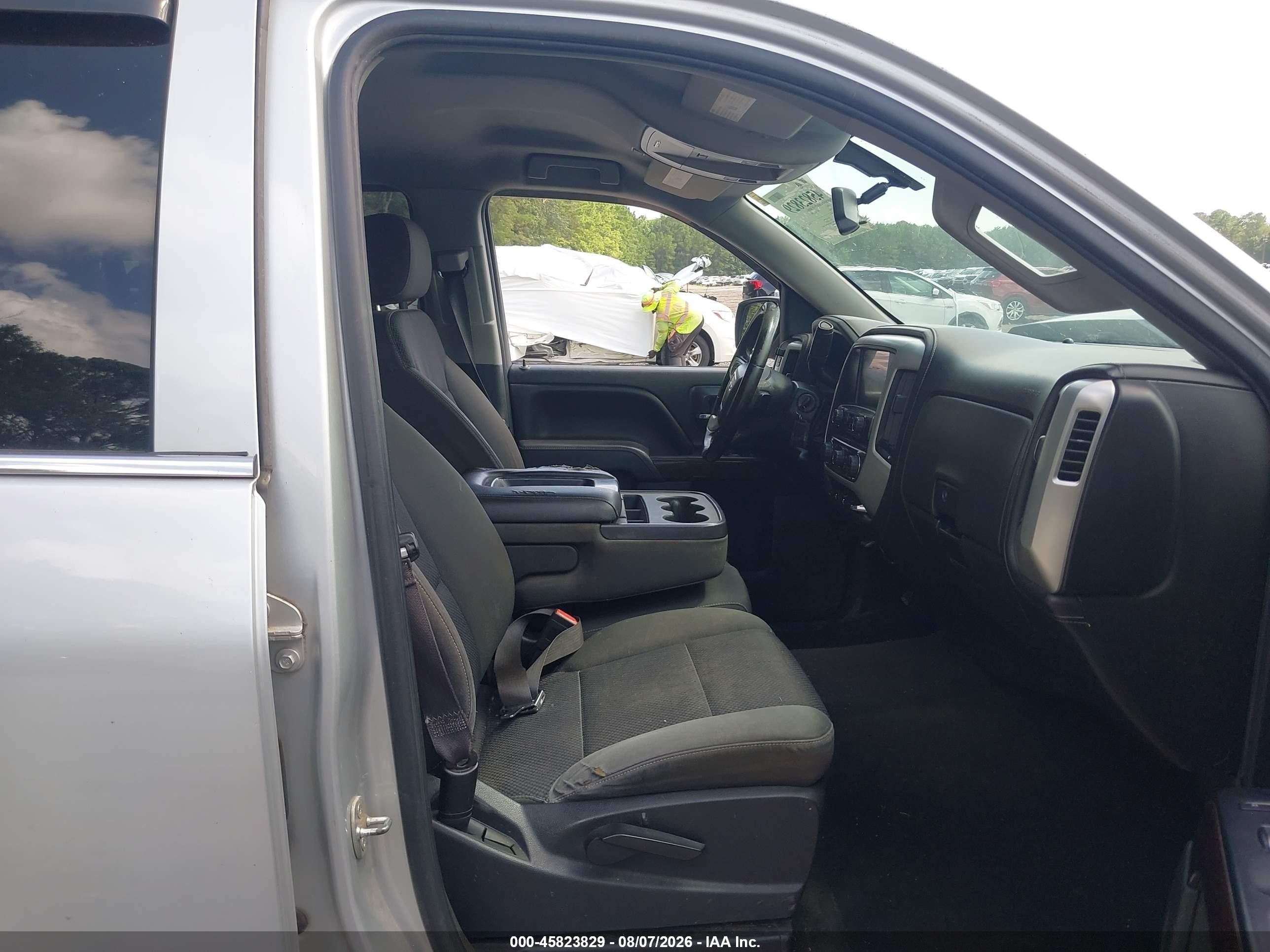 2014 Gmc Sierra 1500 Sle Silver vin: 3GTU2UEC7EG553687