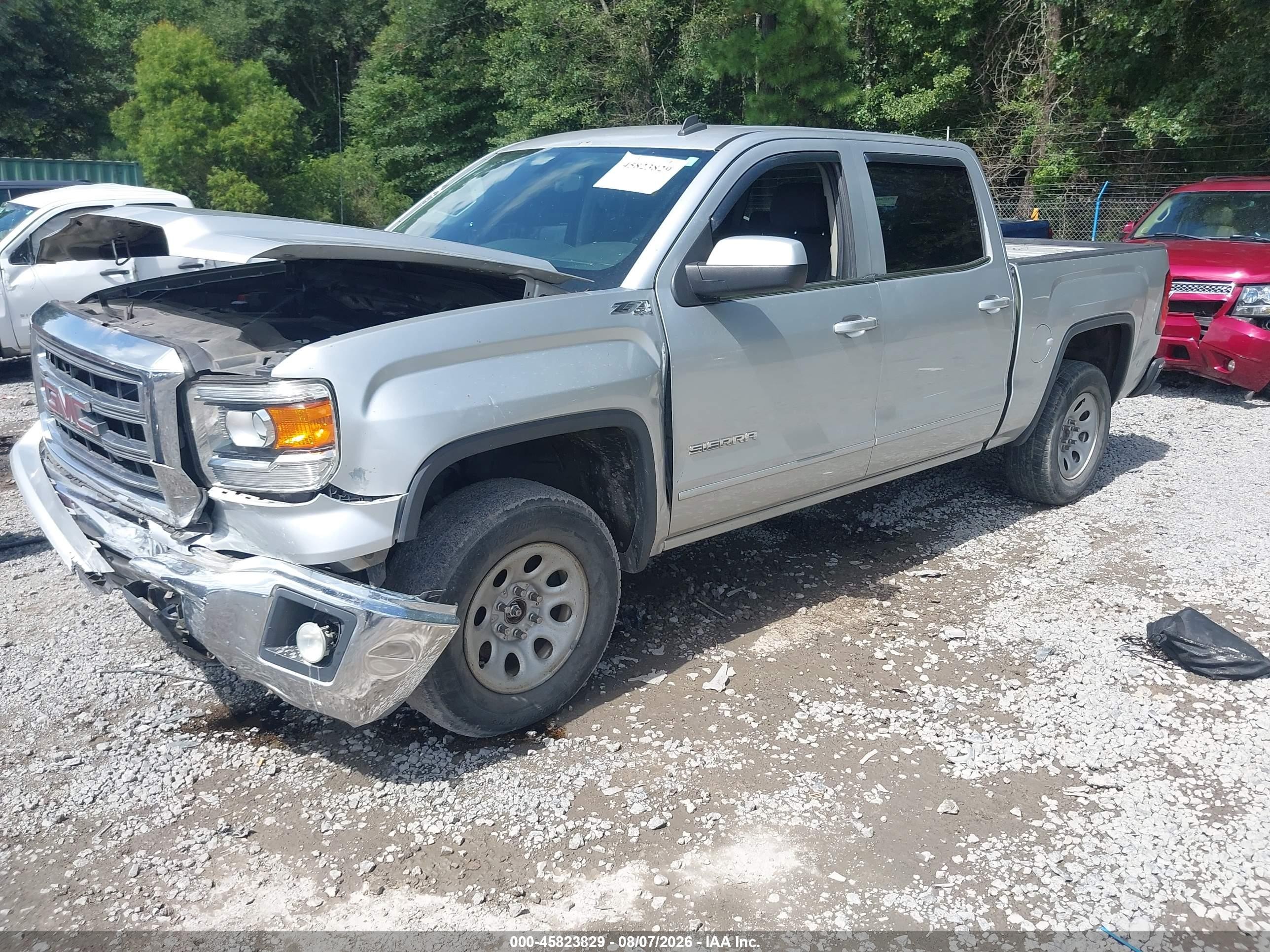 2014 Gmc Sierra 1500 Sle Silver vin: 3GTU2UEC7EG553687