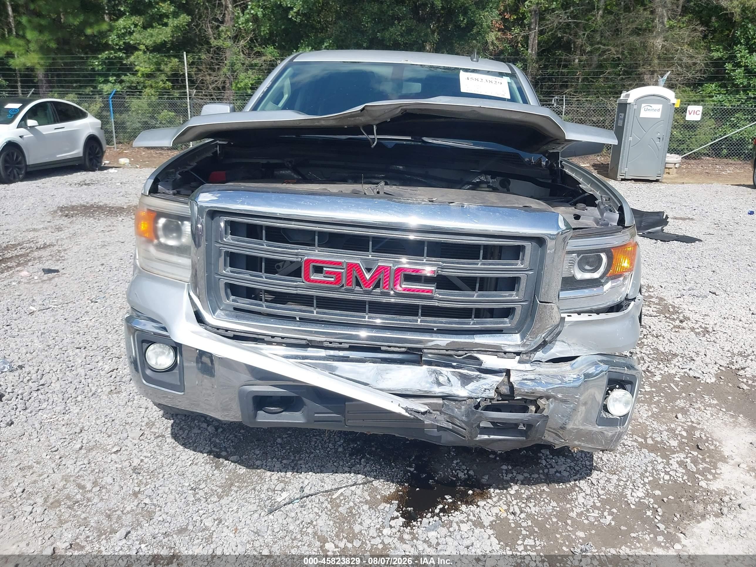 2014 Gmc Sierra 1500 Sle Silver vin: 3GTU2UEC7EG553687