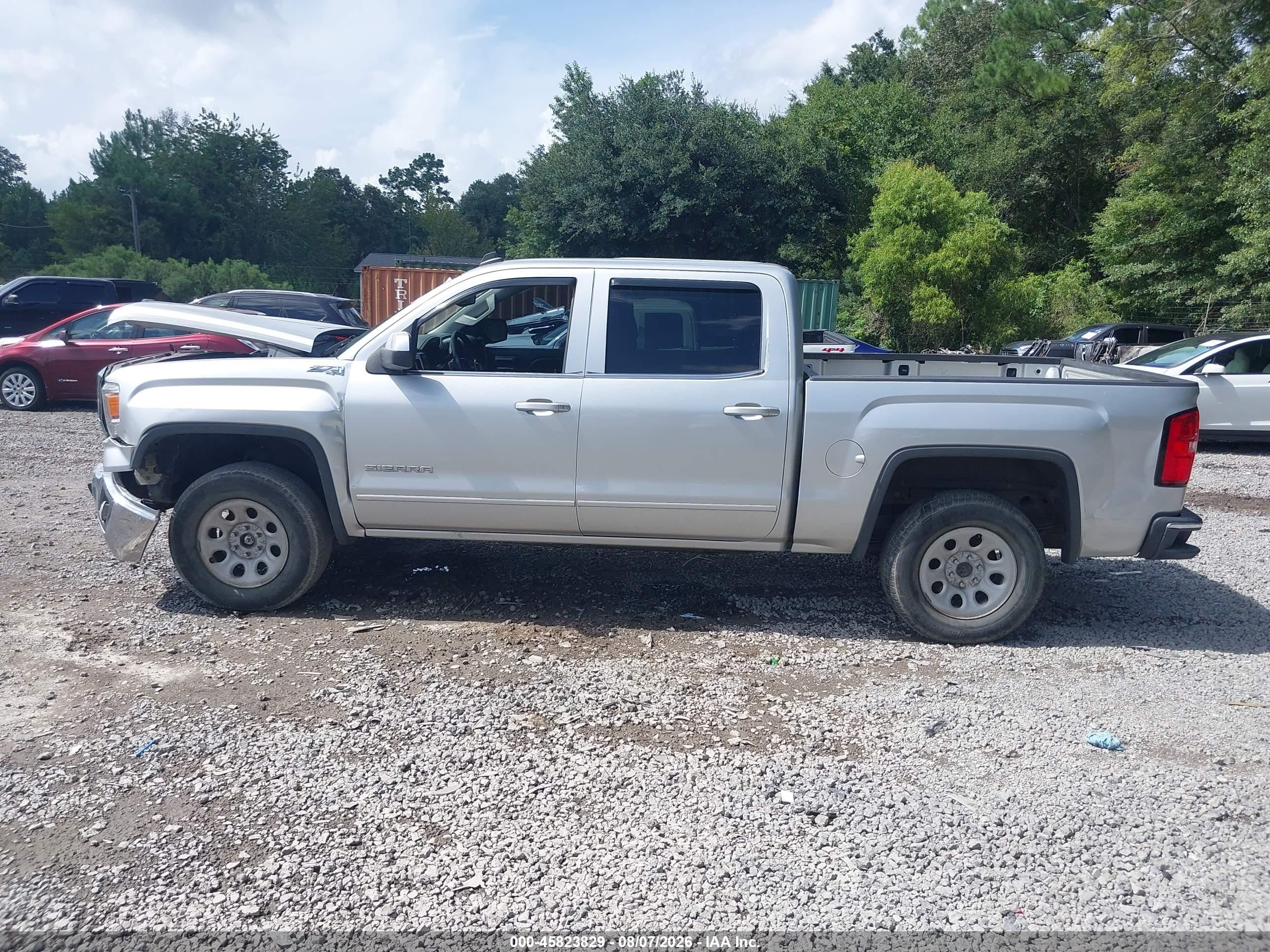 2014 Gmc Sierra 1500 Sle Silver vin: 3GTU2UEC7EG553687