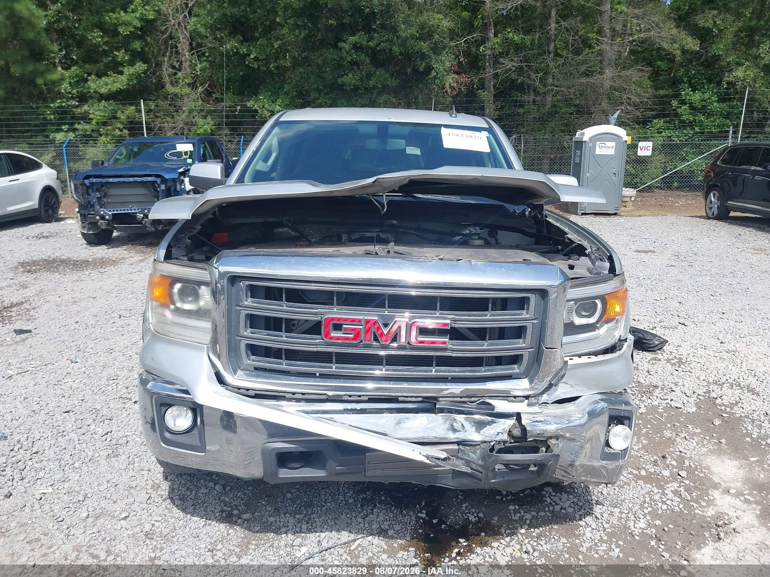 2014 Gmc Sierra 1500 Sle Silver vin: 3GTU2UEC7EG553687