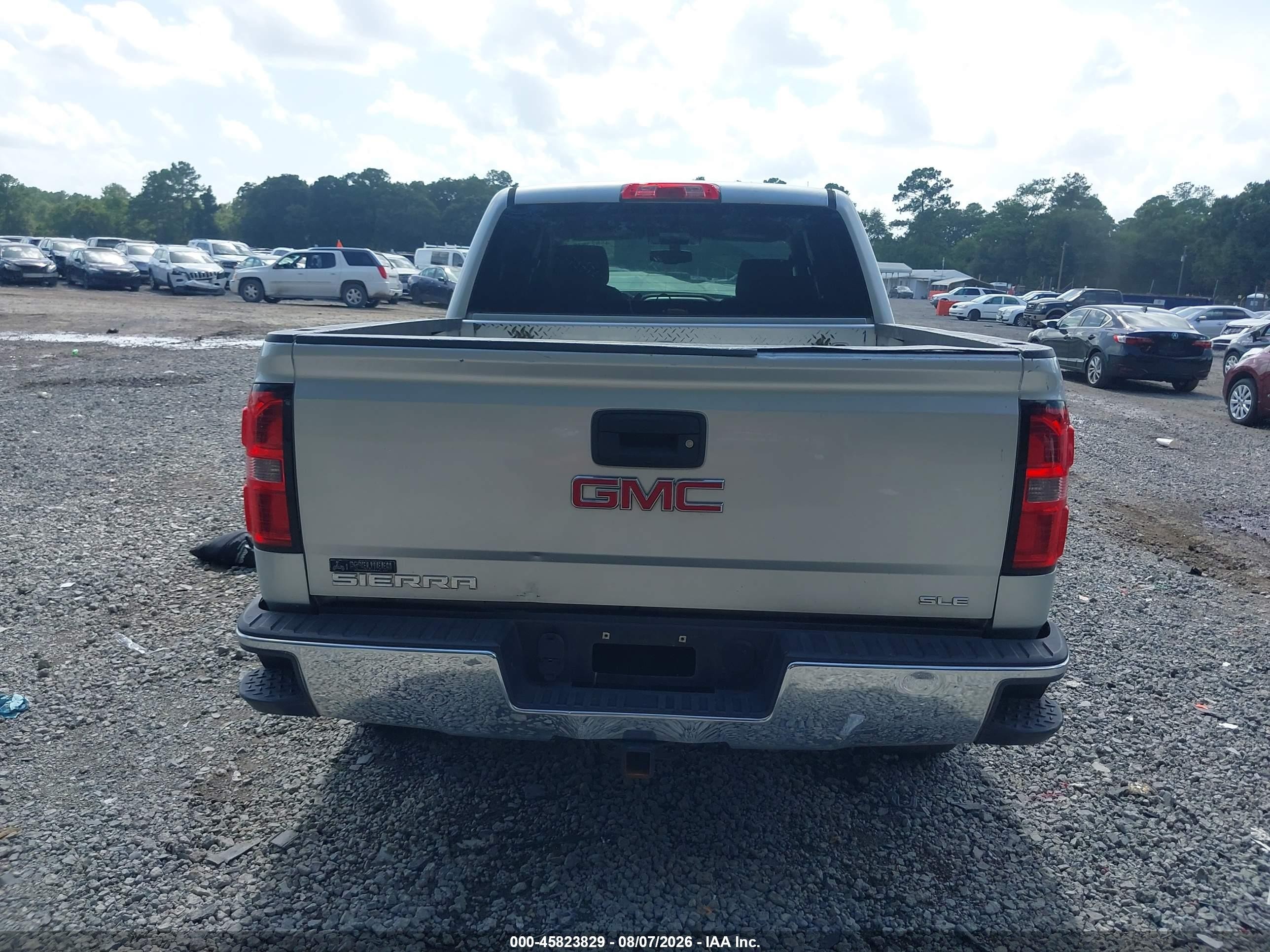 2014 Gmc Sierra 1500 Sle Silver vin: 3GTU2UEC7EG553687