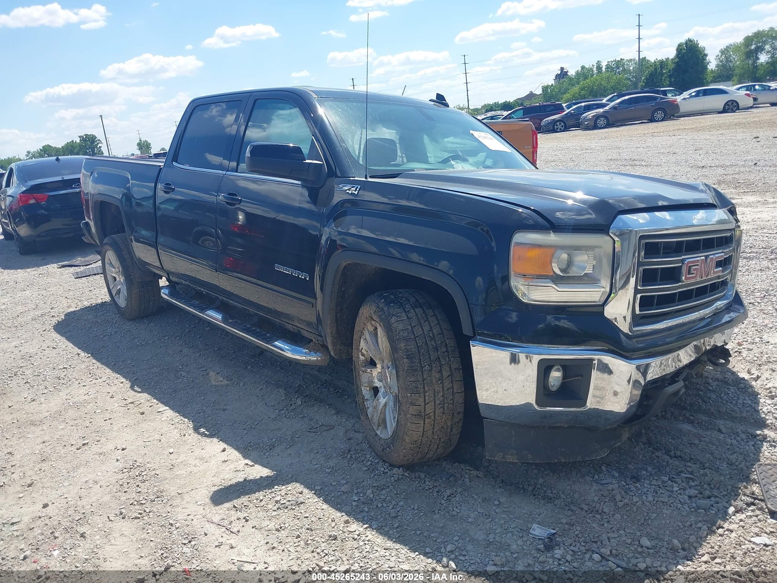 2015 Gmc Sierra 1500 Sle Black vin: 3GTU2UEC7FG140881