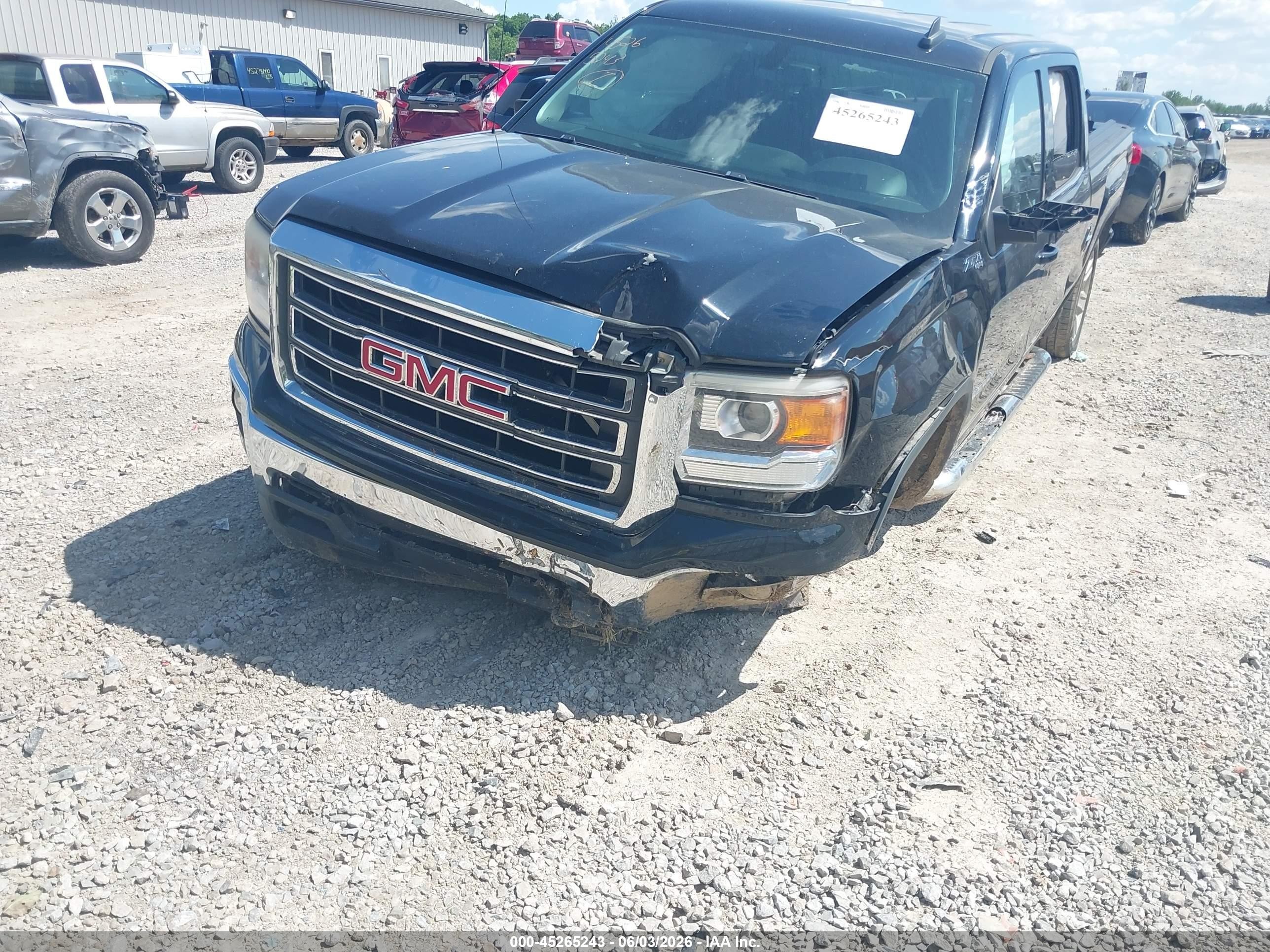 2015 Gmc Sierra 1500 Sle Black vin: 3GTU2UEC7FG140881