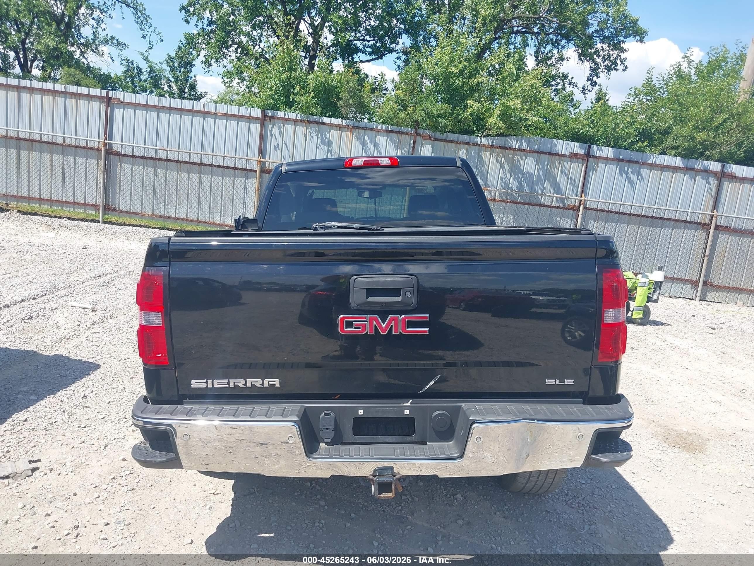2015 Gmc Sierra 1500 Sle Black vin: 3GTU2UEC7FG140881