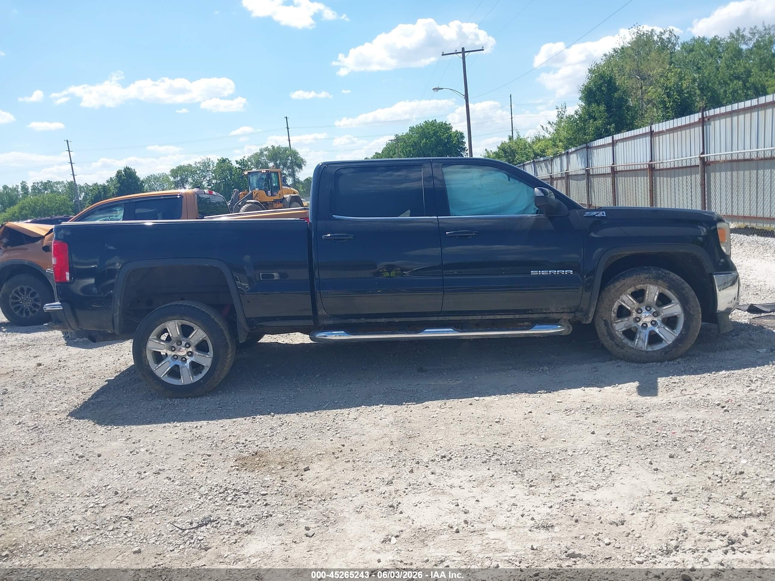 2015 Gmc Sierra 1500 Sle Black vin: 3GTU2UEC7FG140881