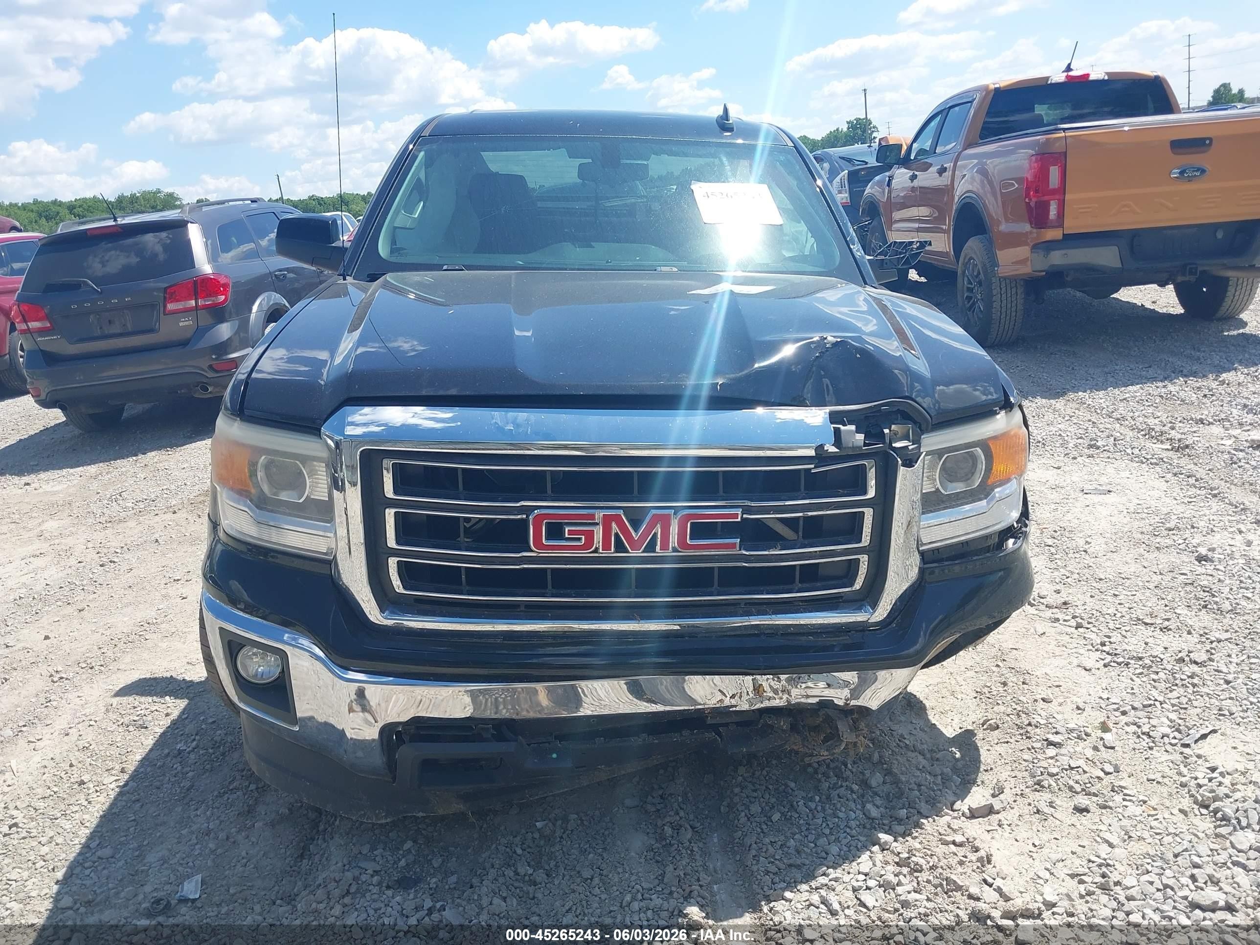 2015 Gmc Sierra 1500 Sle Black vin: 3GTU2UEC7FG140881