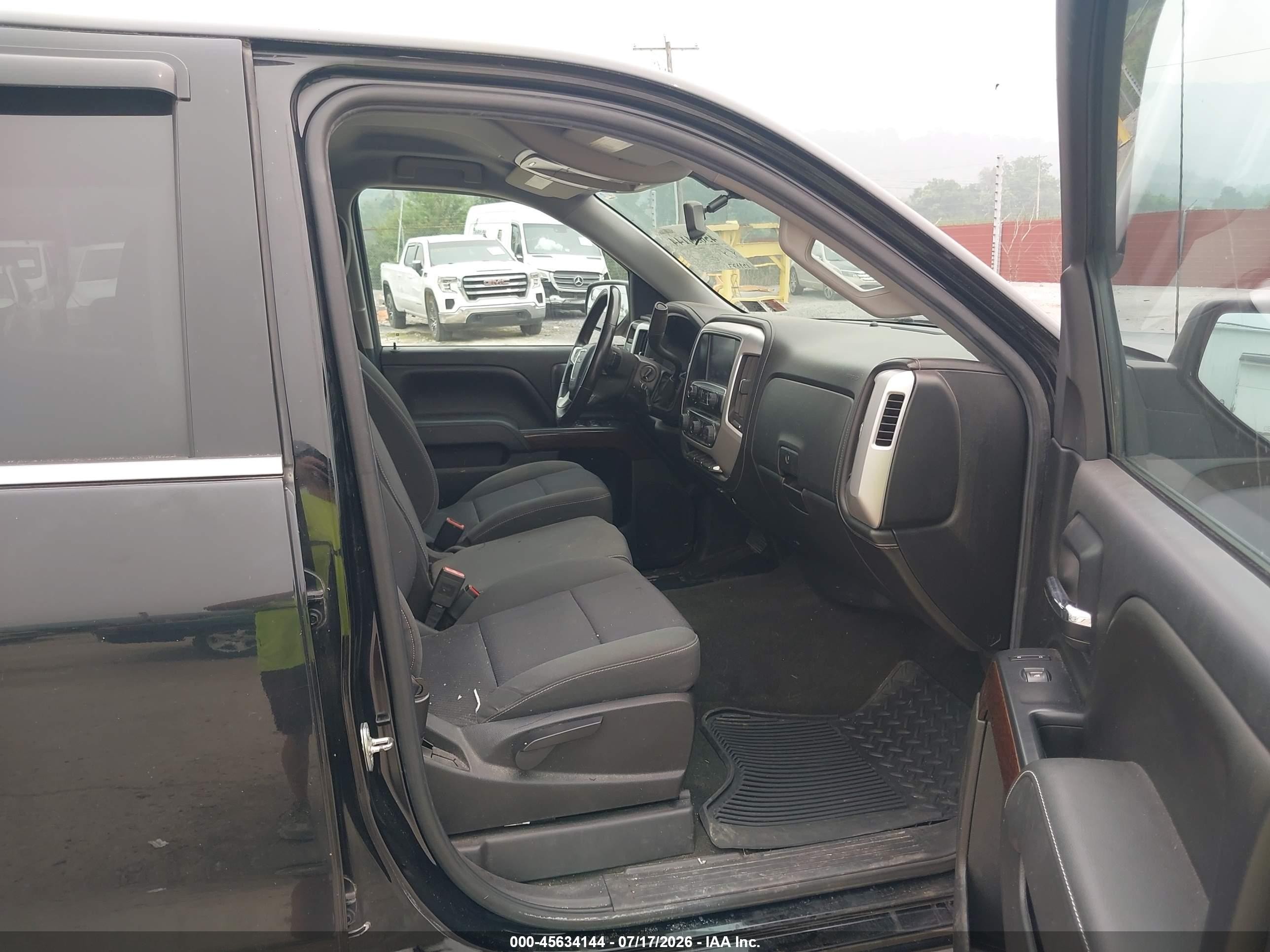 2015 Gmc Sierra 1500 Sle Black vin: 3GTU2UEC7FG211450