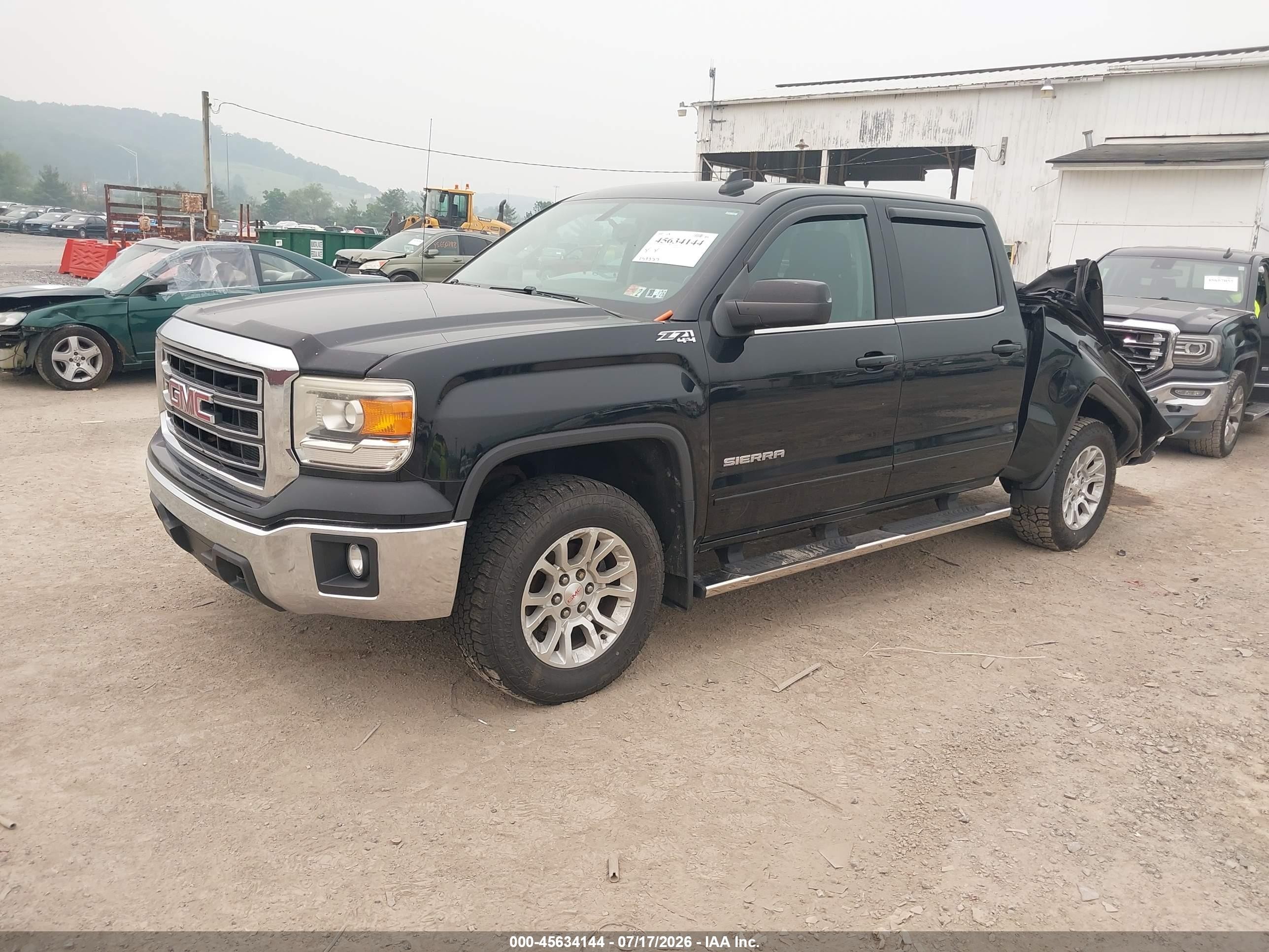 2015 Gmc Sierra 1500 Sle Black vin: 3GTU2UEC7FG211450