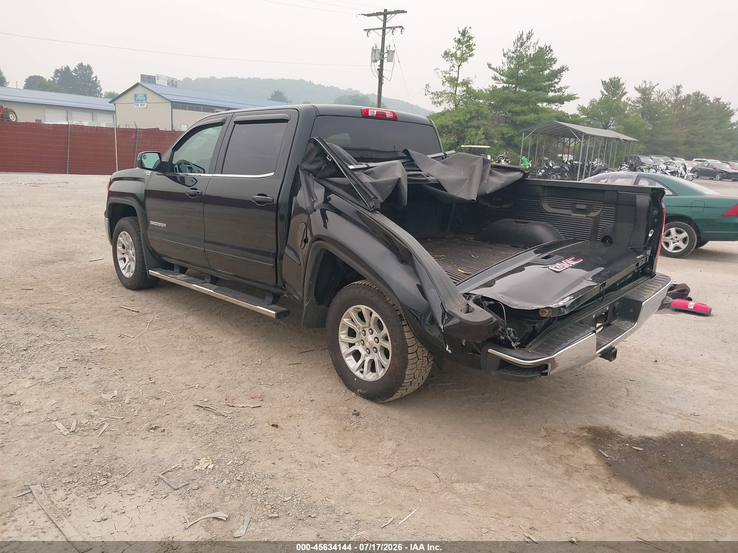 2015 Gmc Sierra 1500 Sle Black vin: 3GTU2UEC7FG211450