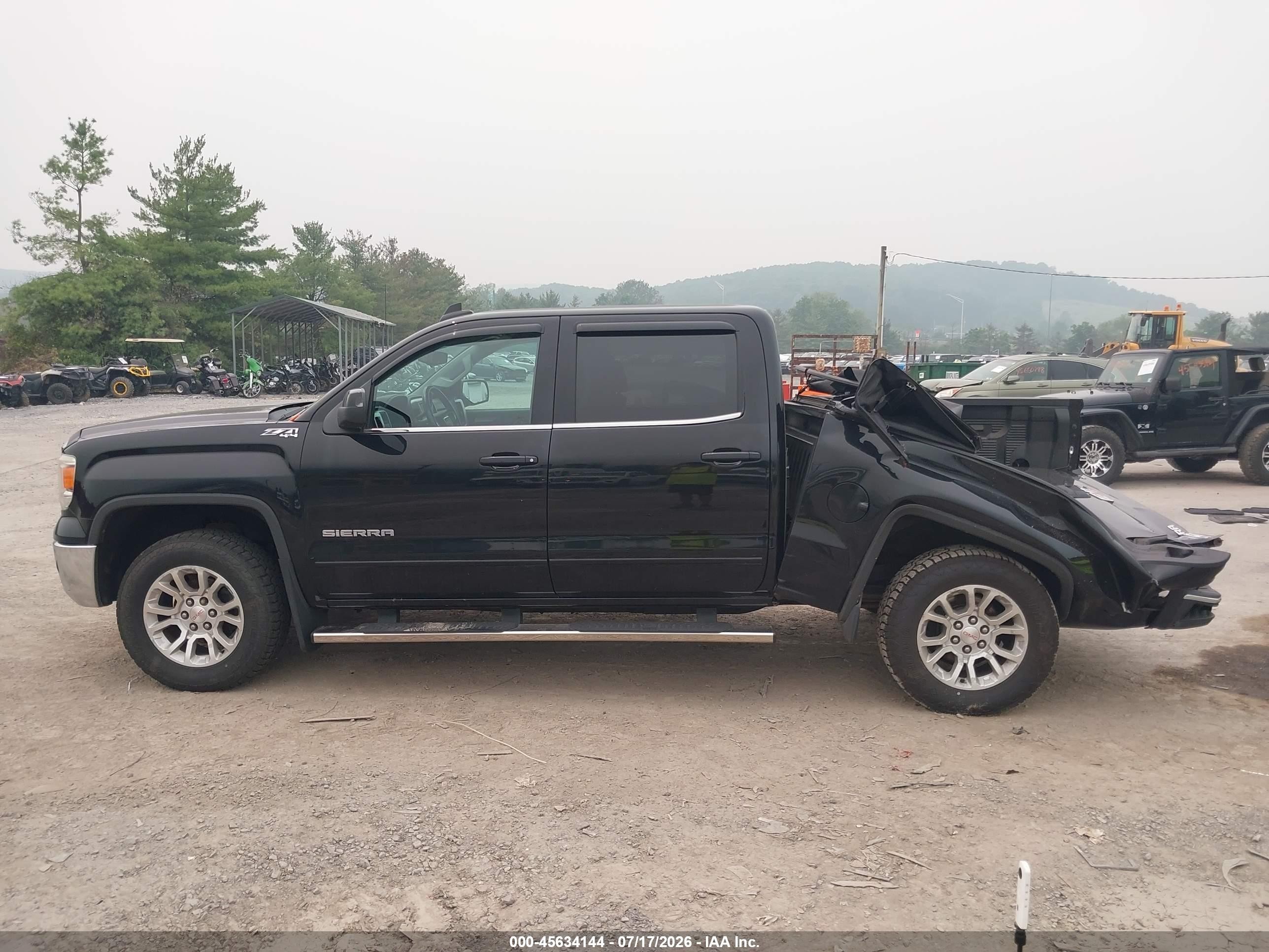 2015 Gmc Sierra 1500 Sle Black vin: 3GTU2UEC7FG211450