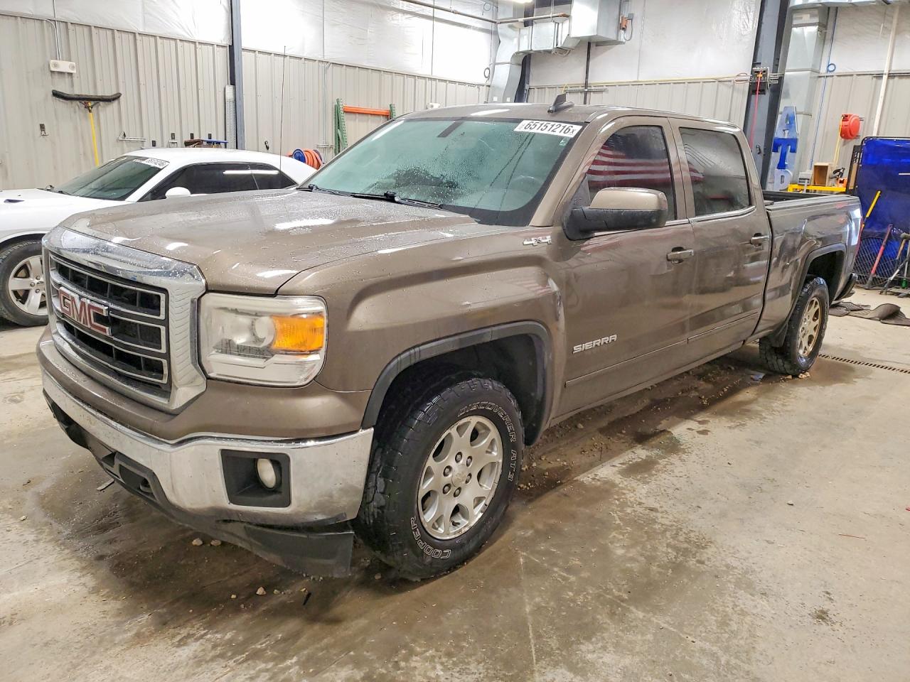 2015 Gmc Sierra K1500 Sle Brown vin: 3GTU2UEC7FG242214