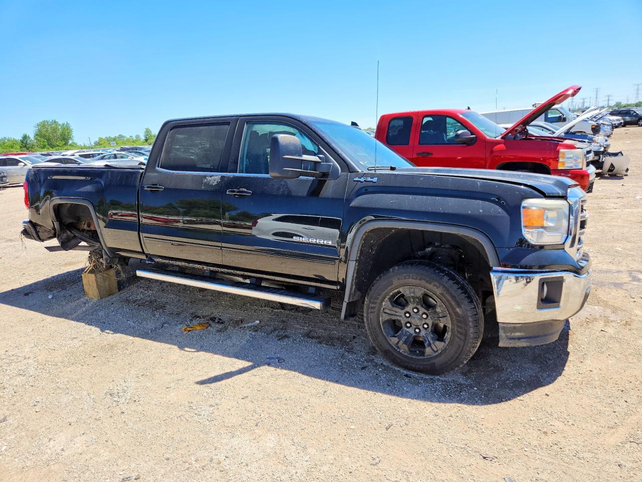 2015 Gmc Sierra K1500 Sle Black vin: 3GTU2UEC7FG333368