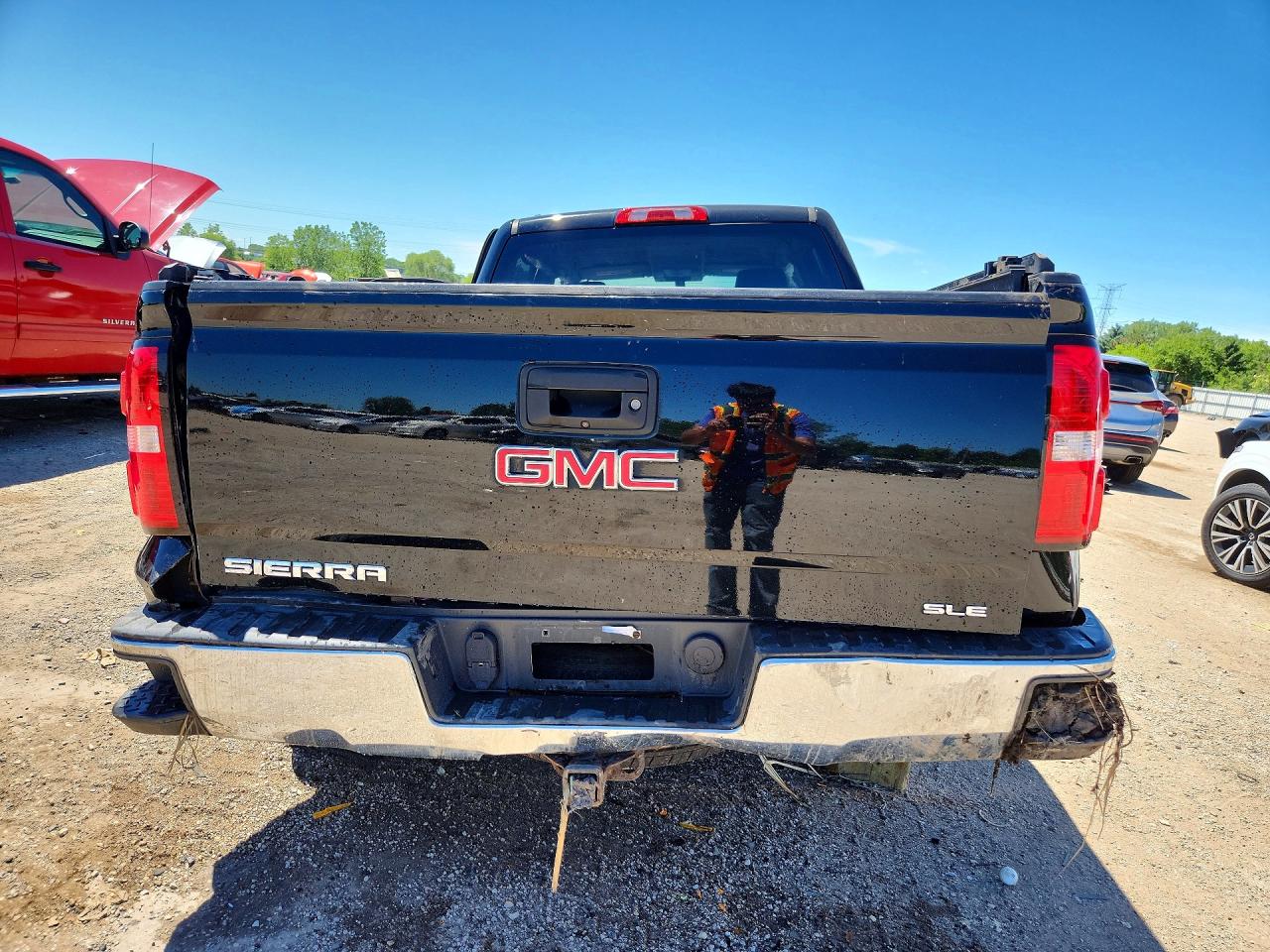 2015 Gmc Sierra K1500 Sle Black vin: 3GTU2UEC7FG333368