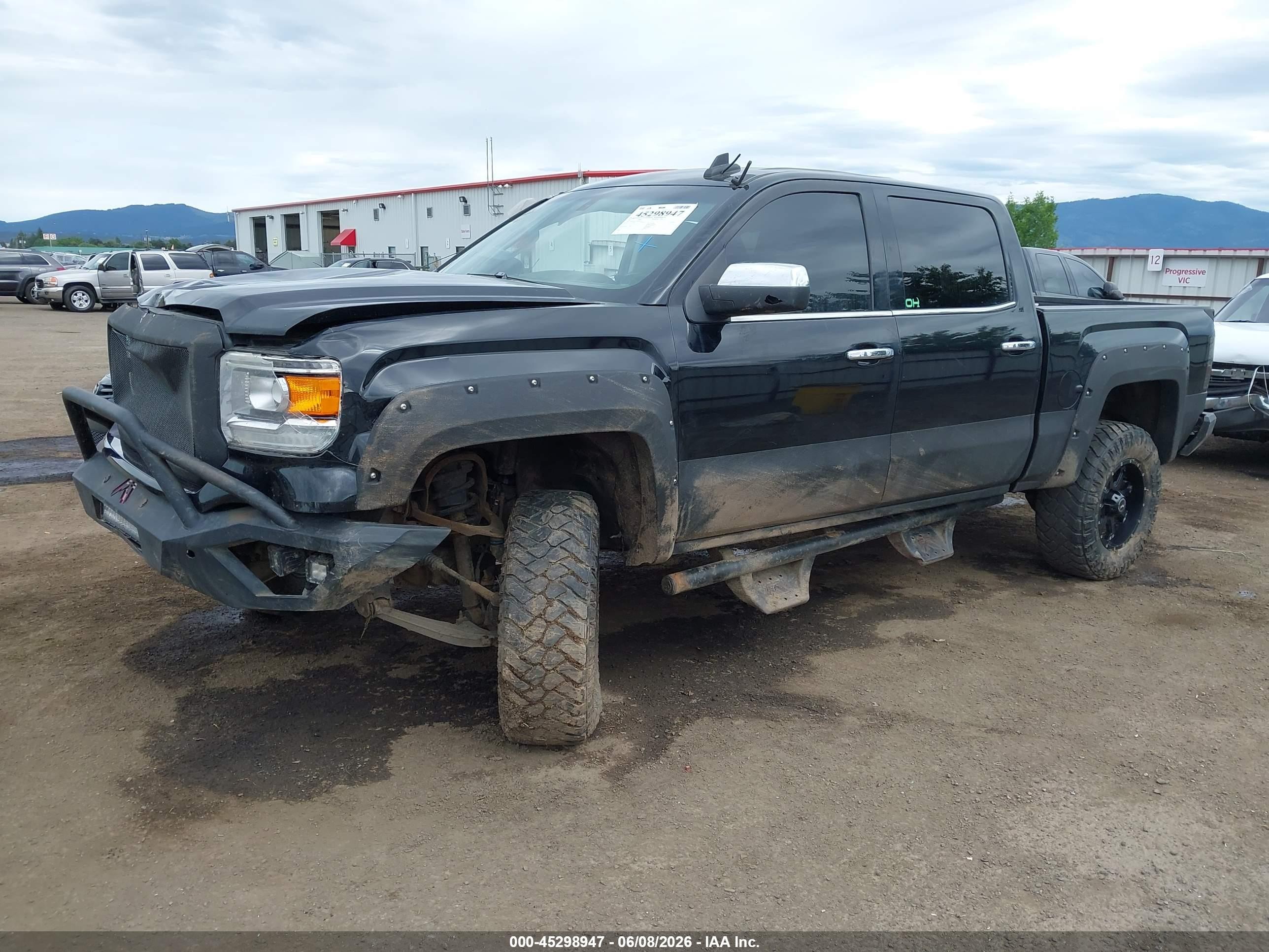 2015 Gmc Sierra 1500 Sle Black vin: 3GTU2UEC7FG347612