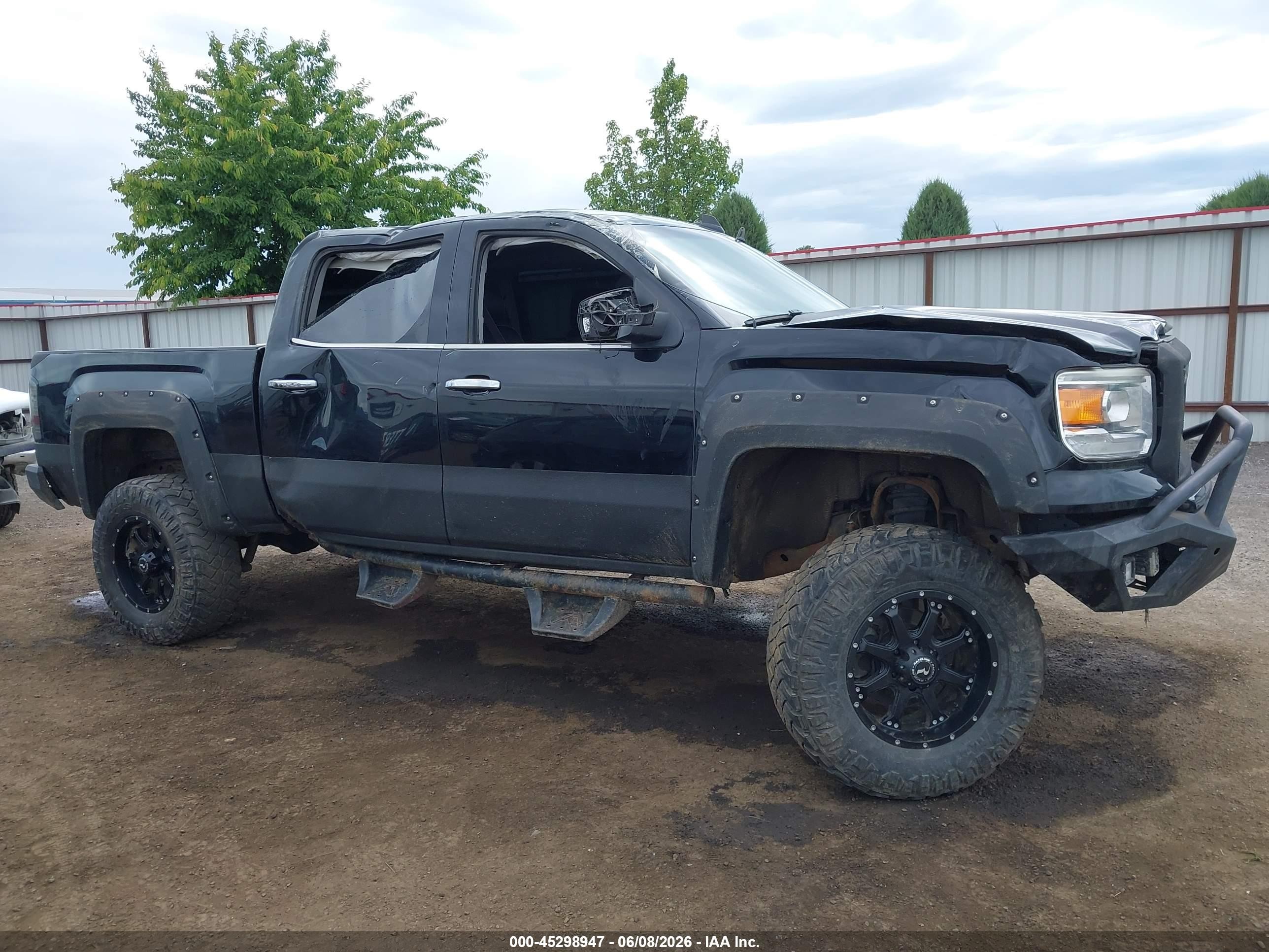 2015 Gmc Sierra 1500 Sle Black vin: 3GTU2UEC7FG347612