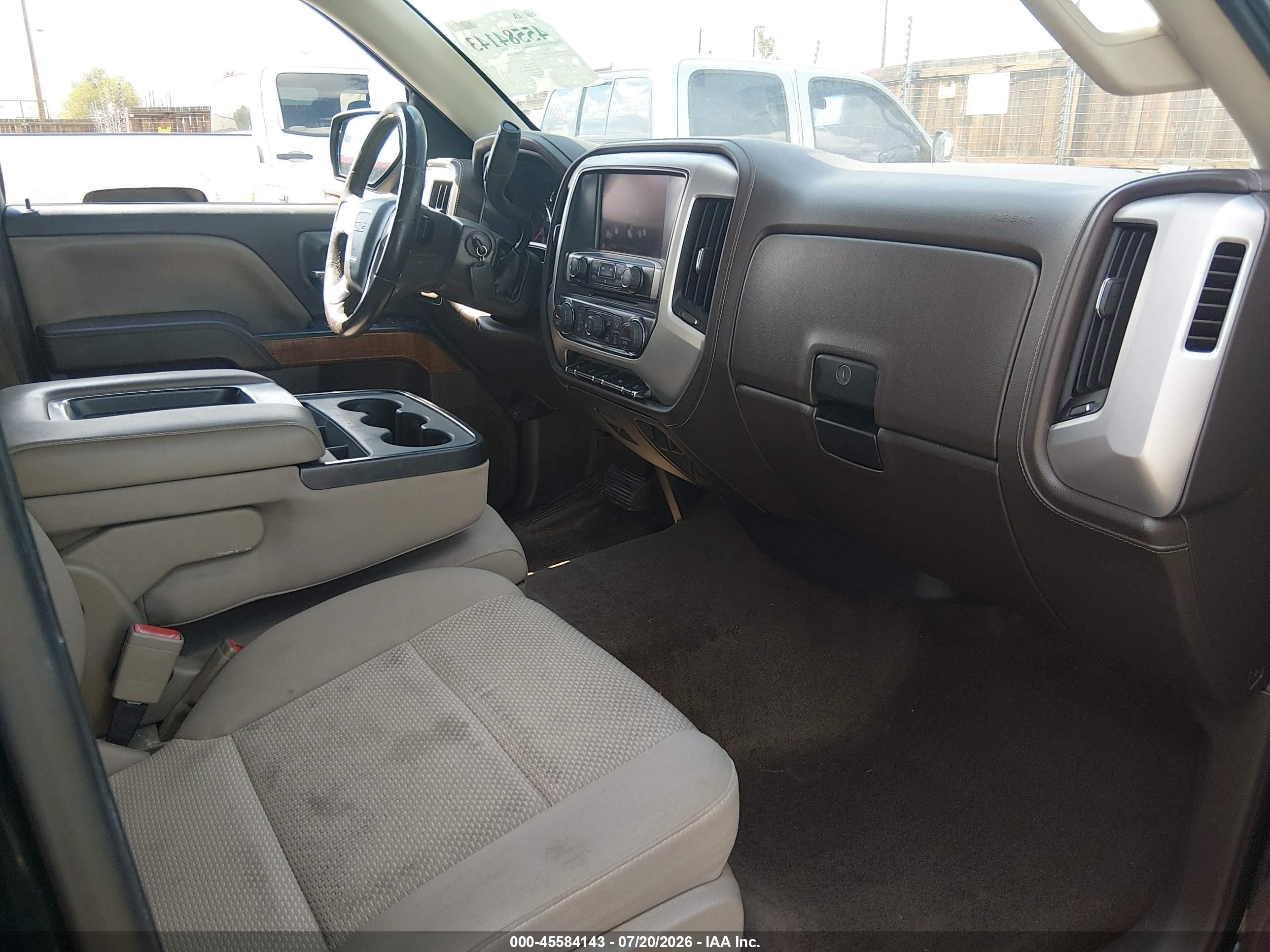 2015 Gmc Sierra 1500 Sle Green vin: 3GTU2UEC7FG359825