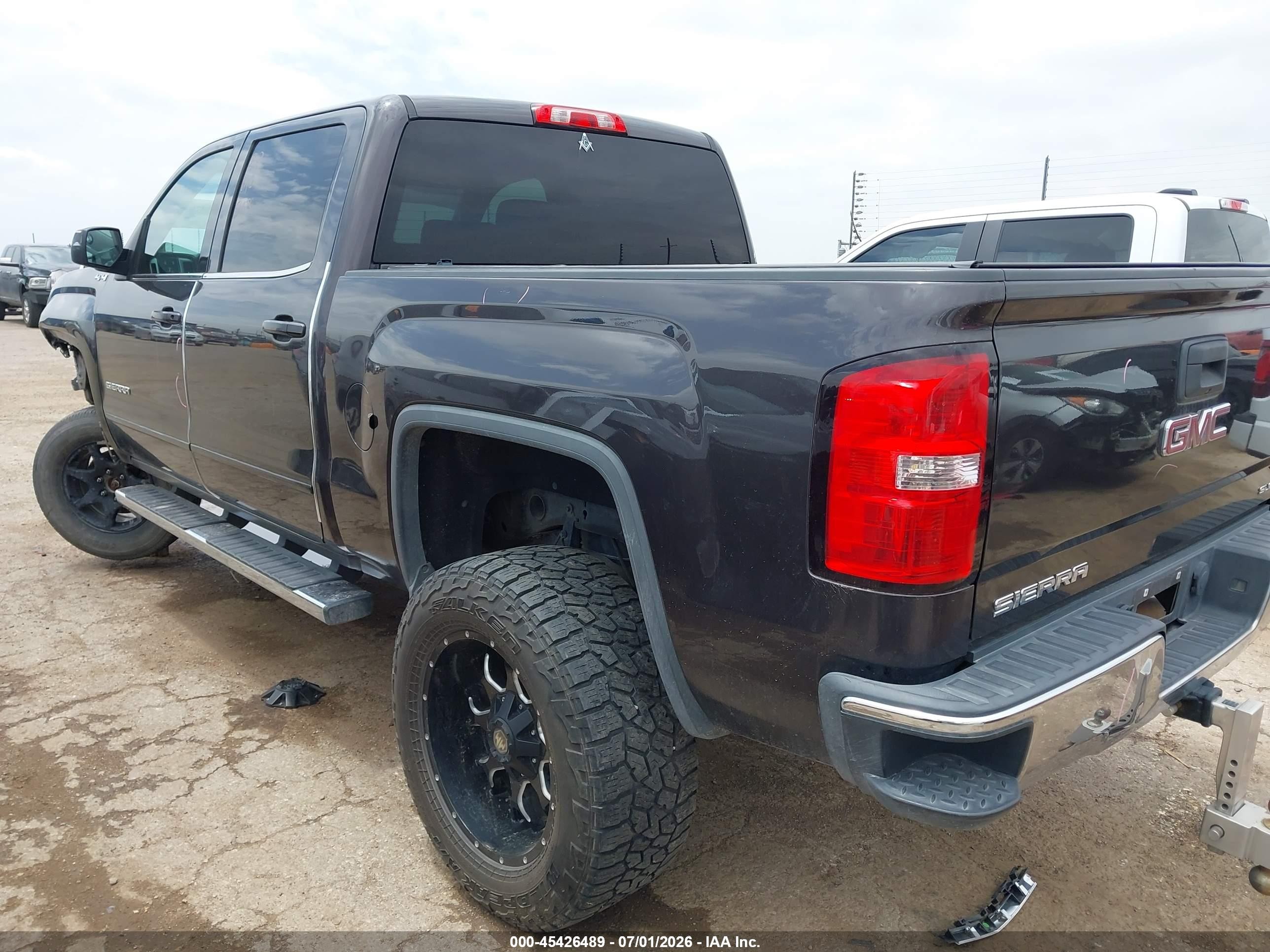 2015 Gmc Sierra 1500 Sle Black vin: 3GTU2UEC7FG363907