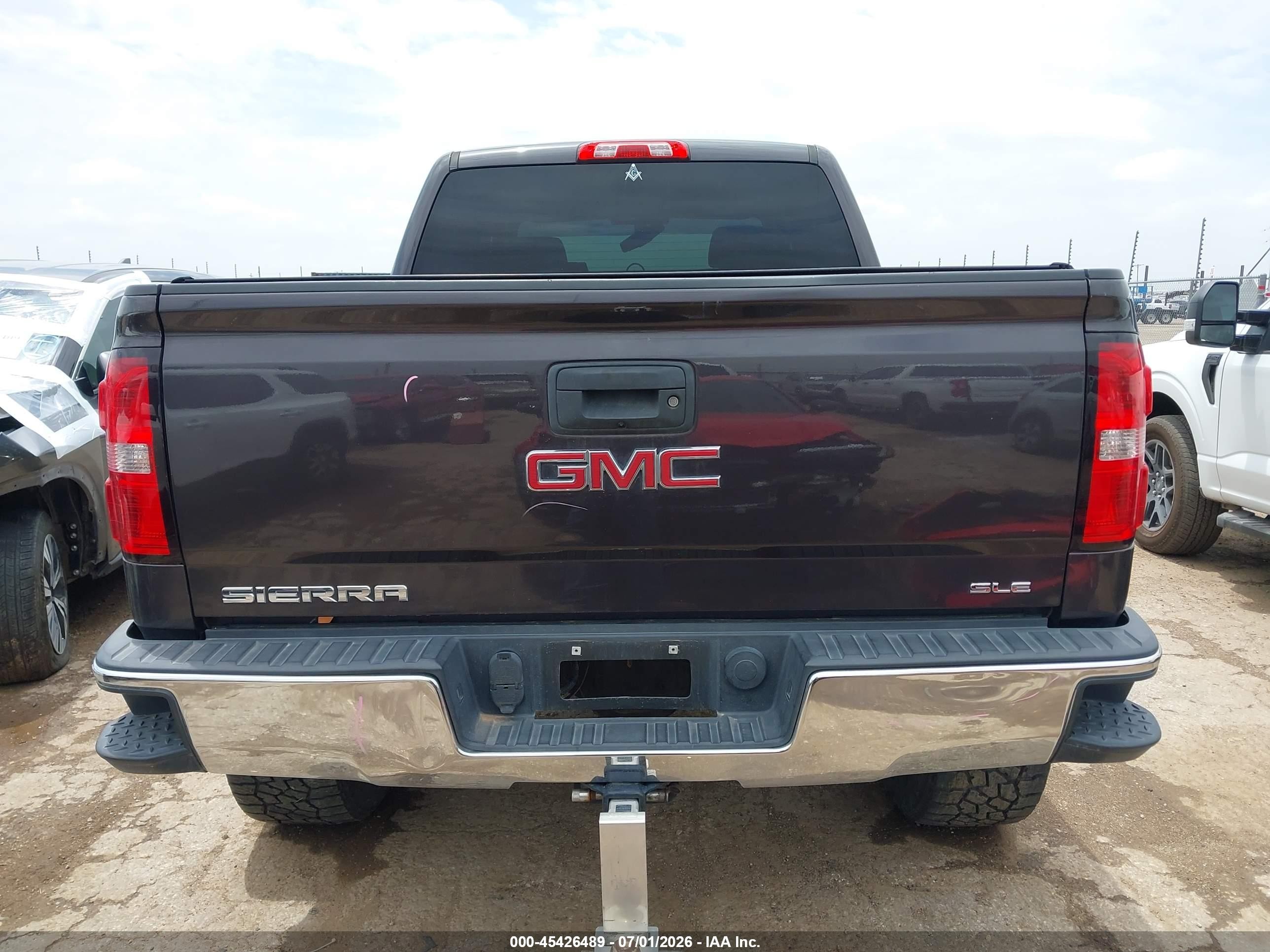 2015 Gmc Sierra 1500 Sle Black vin: 3GTU2UEC7FG363907