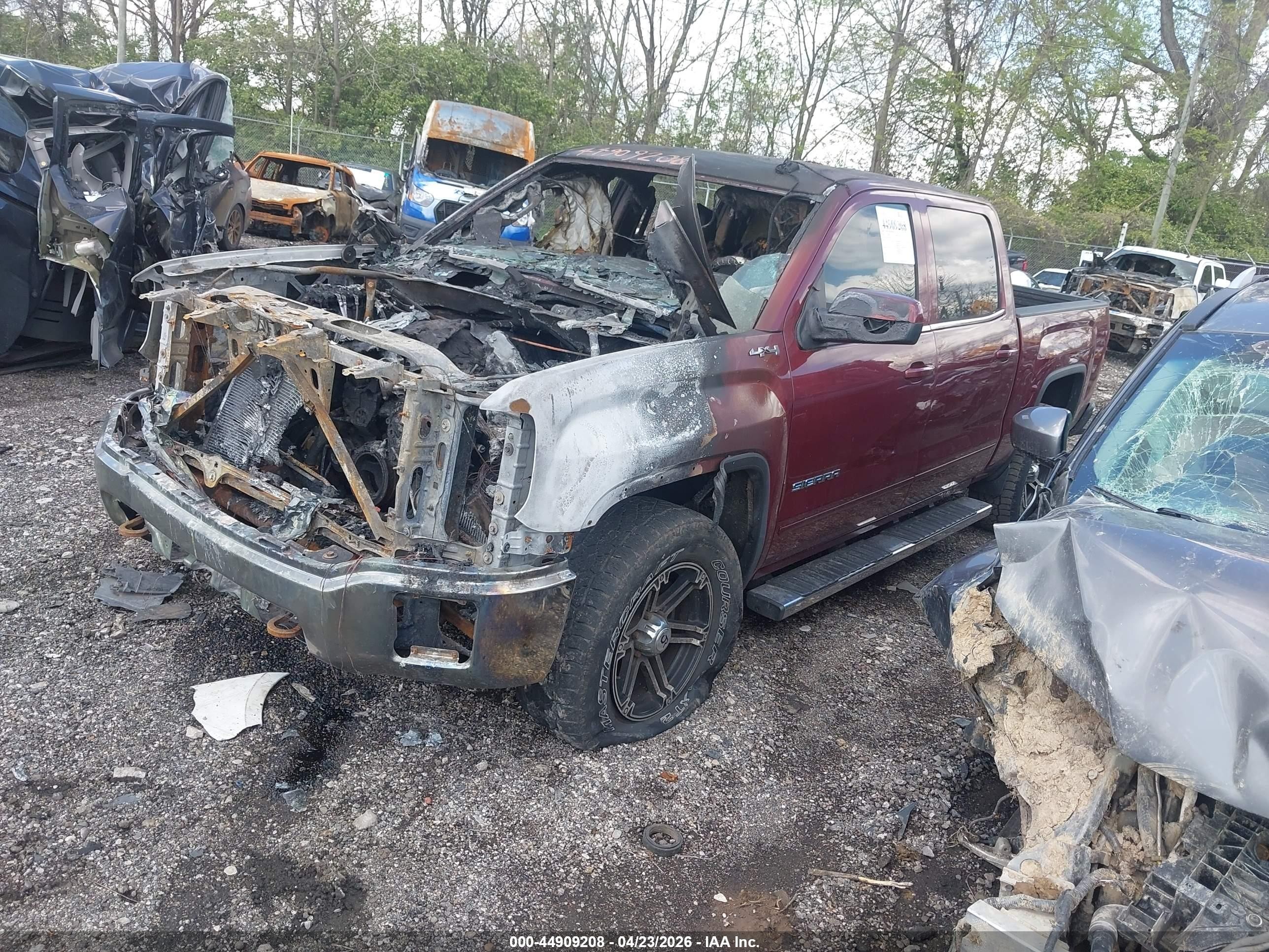 2014 Gmc Sierra 1500 Sle Темно-бордовый vin: 3GTU2UEC8EG126406