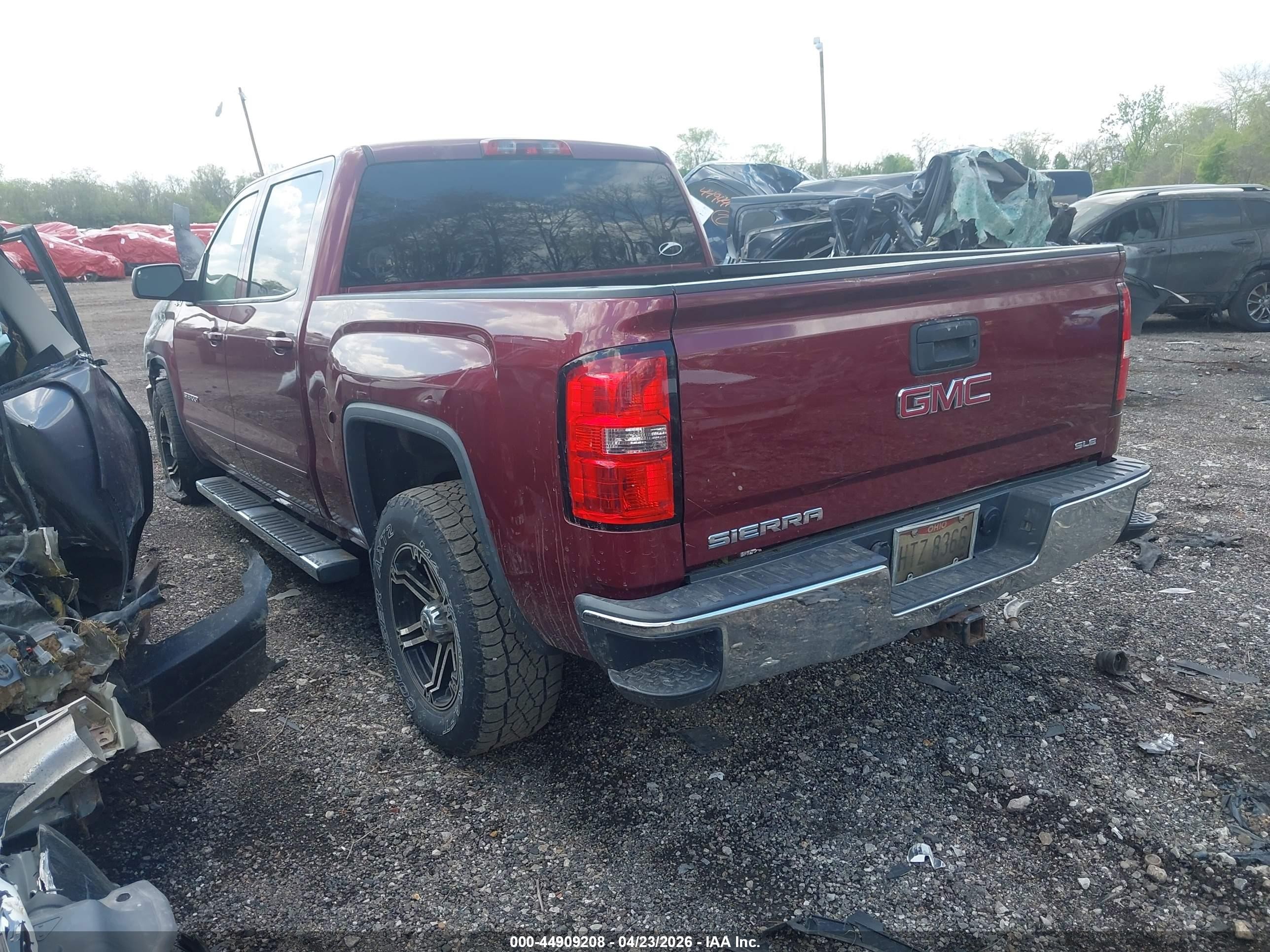 2014 Gmc Sierra 1500 Sle Темно-бордовый vin: 3GTU2UEC8EG126406
