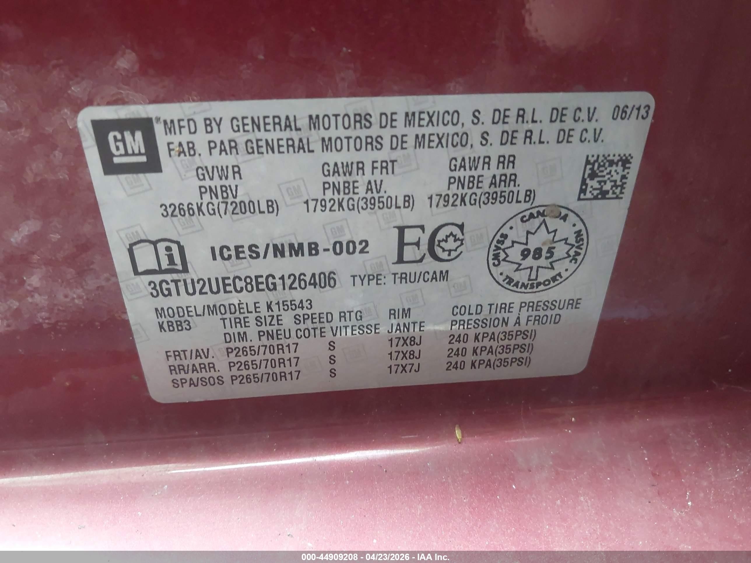 2014 Gmc Sierra 1500 Sle Темно-бордовый vin: 3GTU2UEC8EG126406