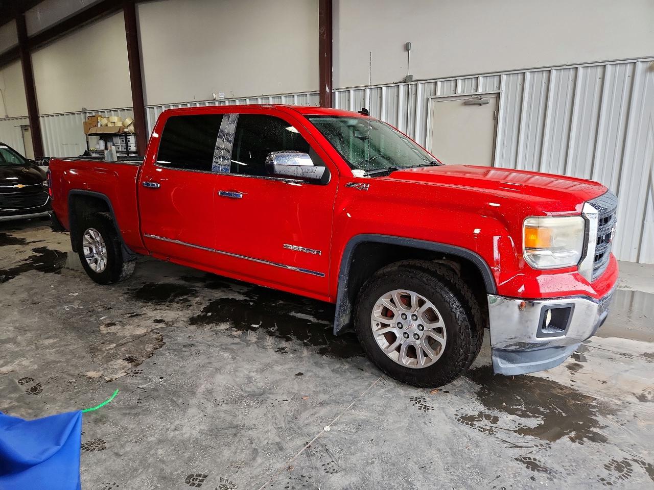 2014 Gmc Sierra K1500 Sle Red vin: 3GTU2UEC8EG150608