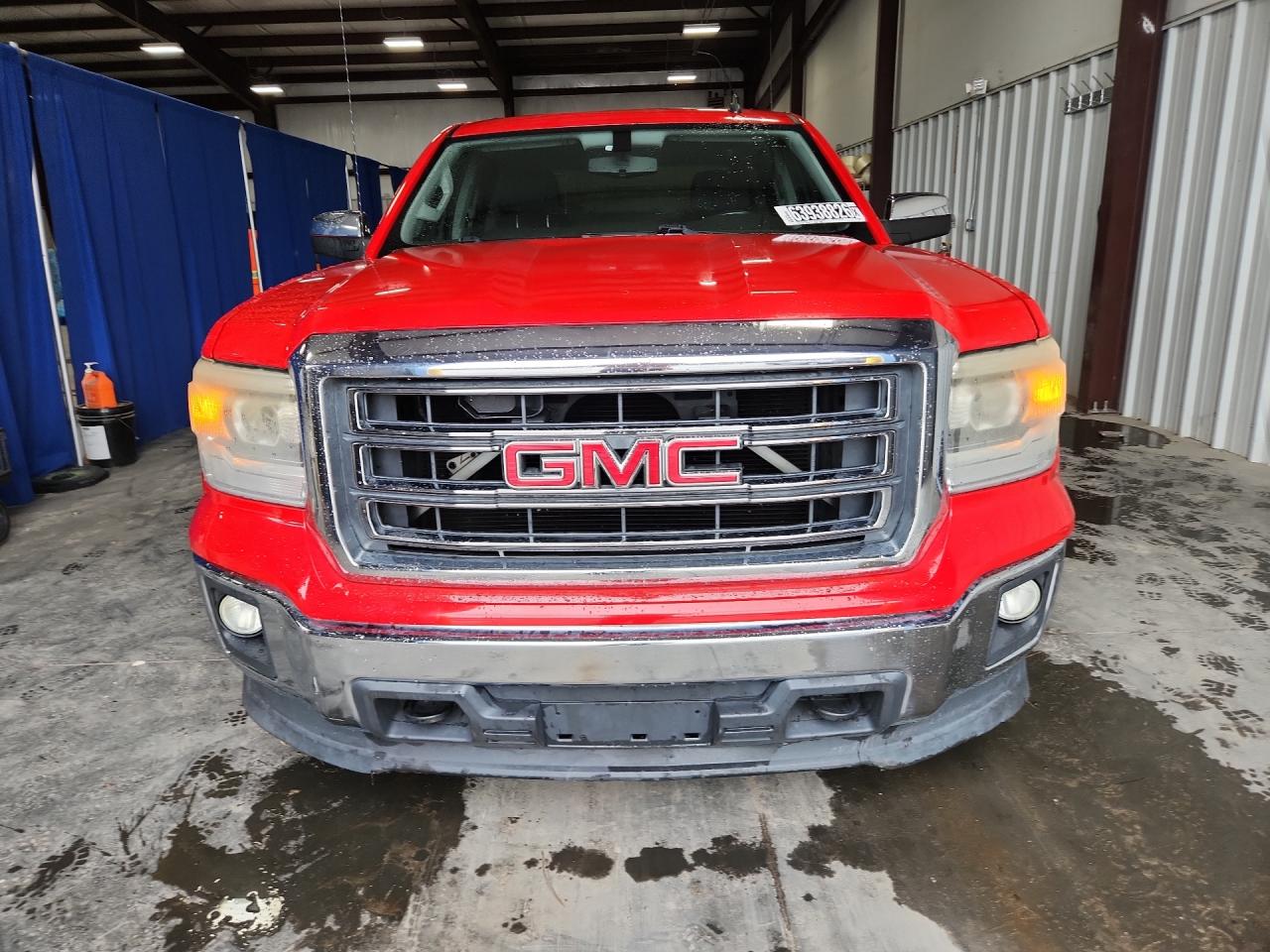 2014 Gmc Sierra K1500 Sle Red vin: 3GTU2UEC8EG150608 Damage: Left Head Lamp, Faded, Repair Required